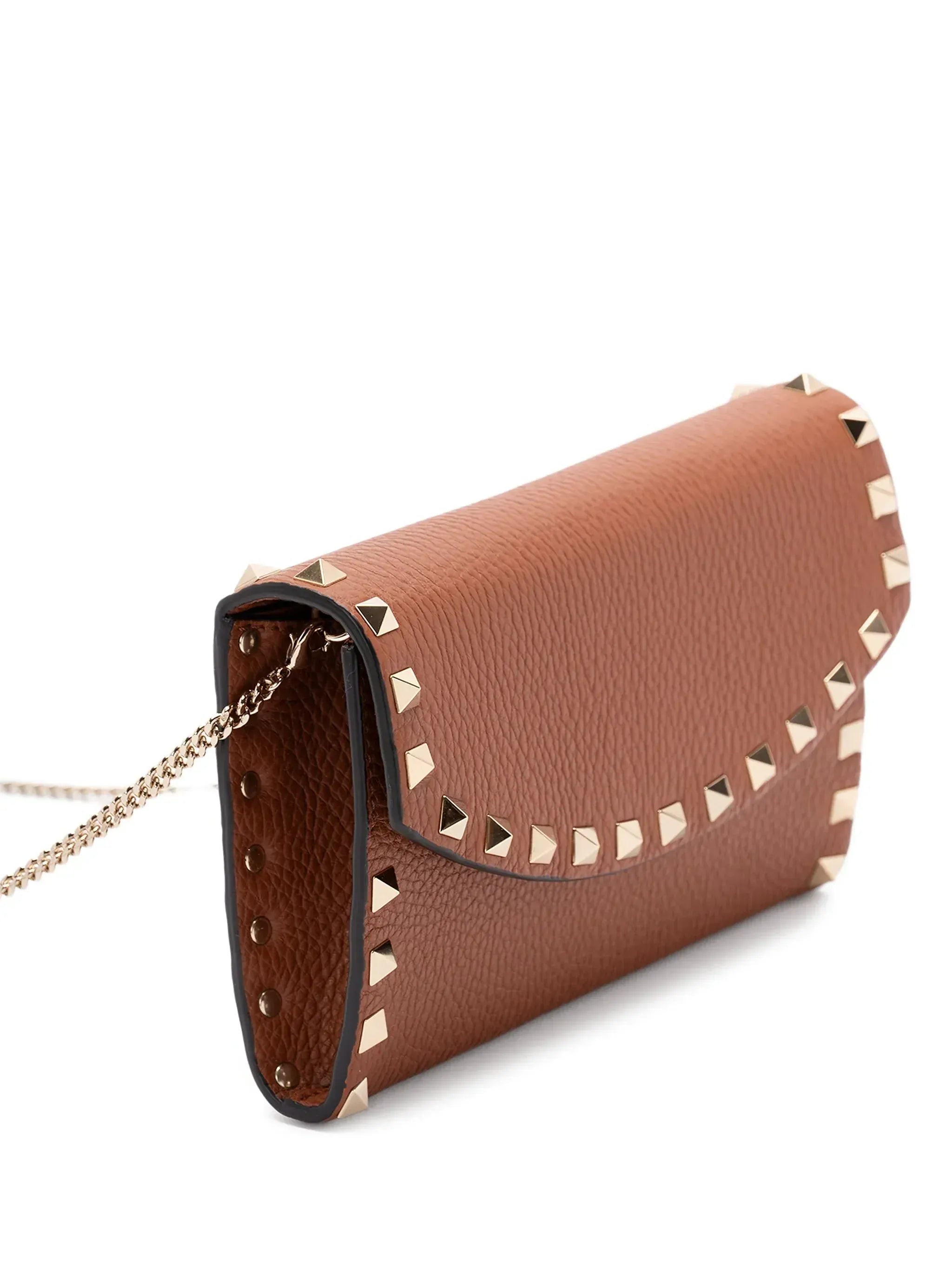 Valentino Garavani Rockstud Leather Chain Shoulder Bag