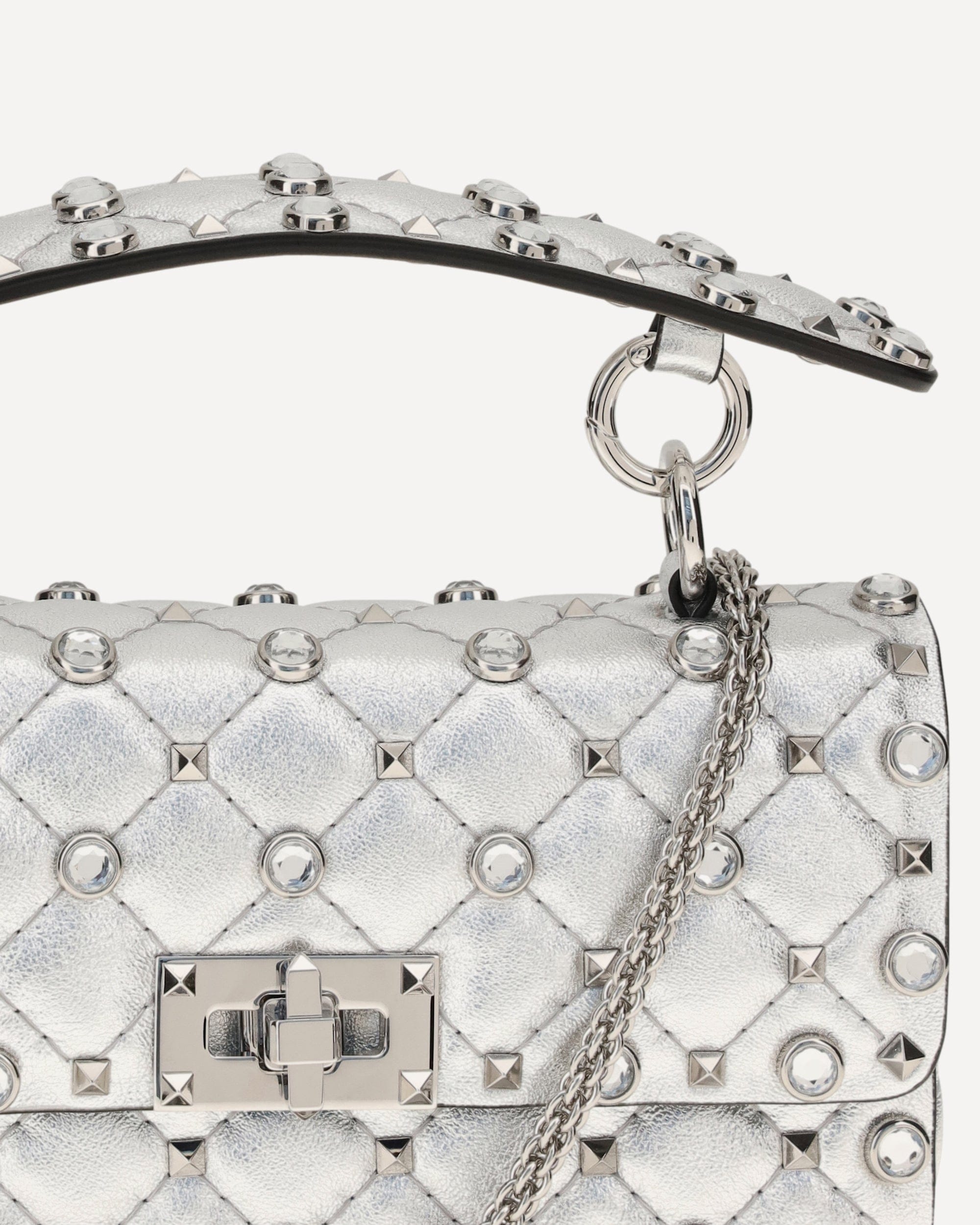 Valentino Garavani Valentino Garavani Rockstud Spike Laminated Leather Handbag
