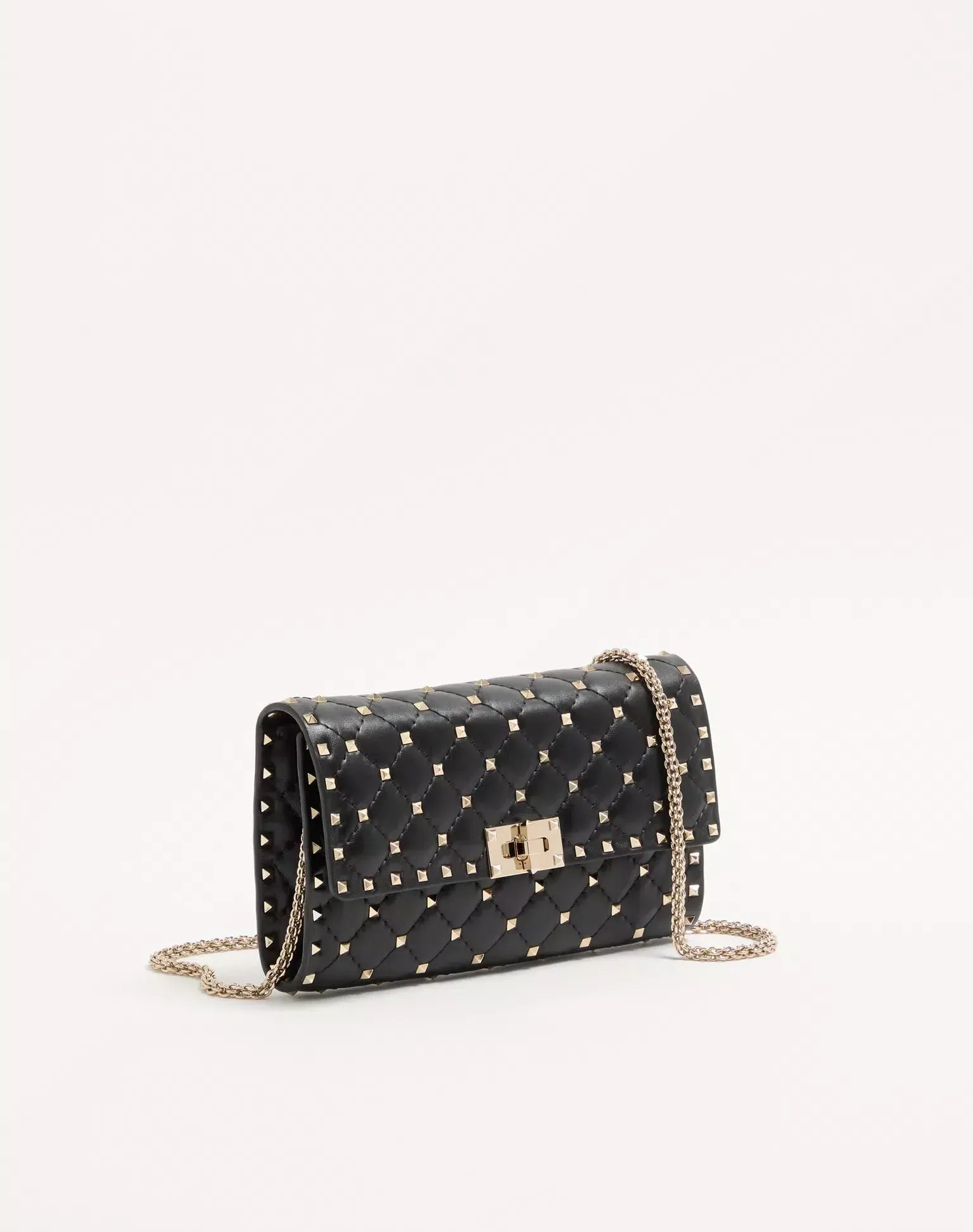 Valentino Garavani Rockstud Spike Nappa Leather Clutch Bag