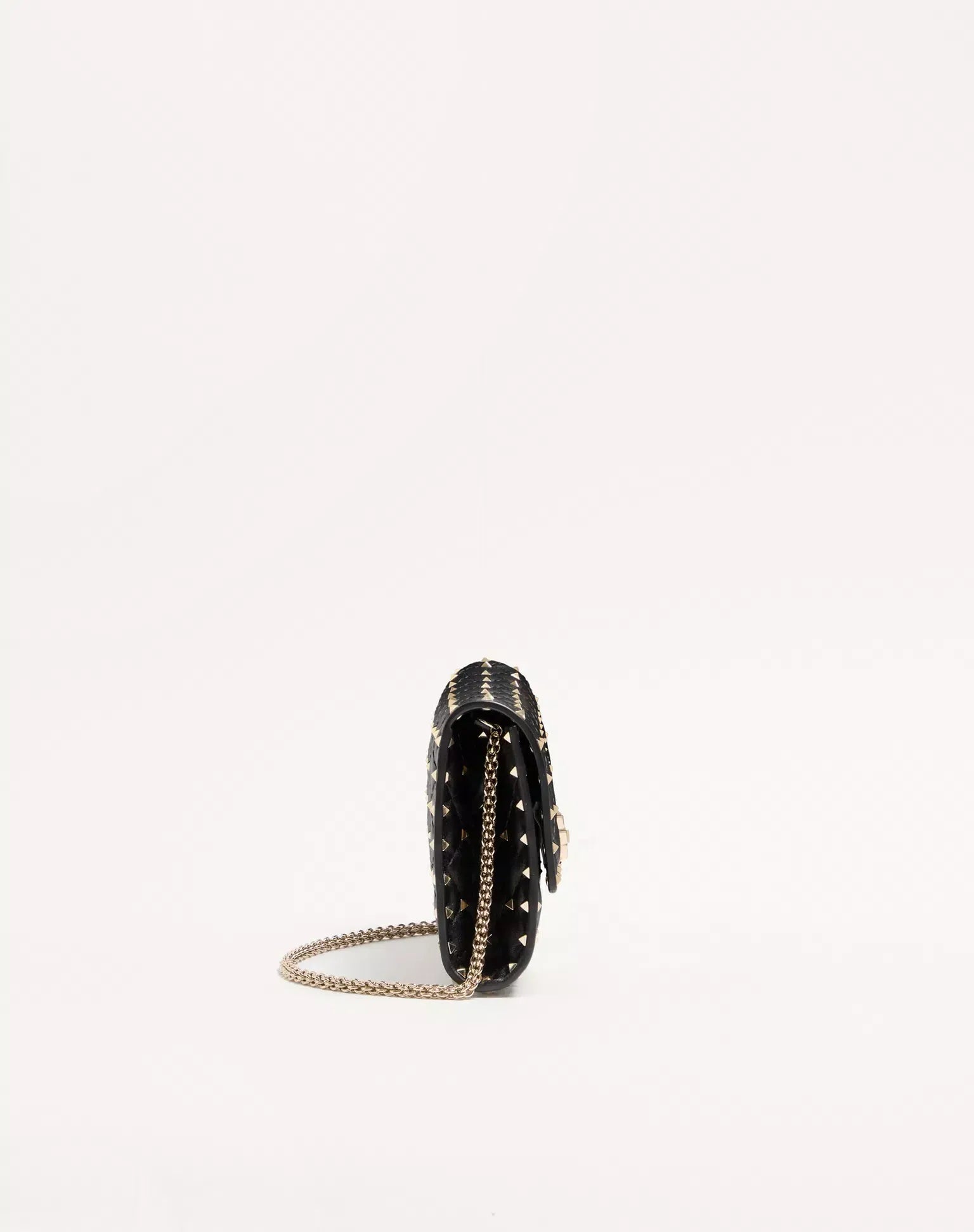 Valentino Garavani Rockstud Spike Nappa Leather Clutch Bag