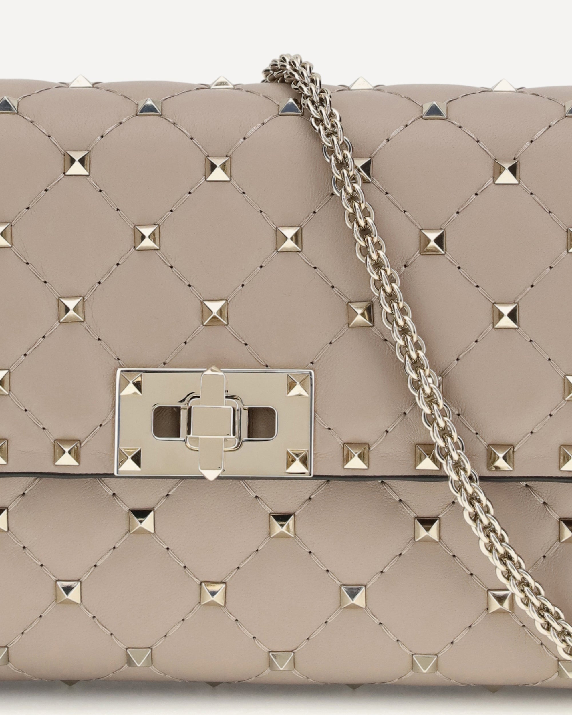 Valentino Garavani Rockstud Spike Quilted Nappa Shoulder Bag