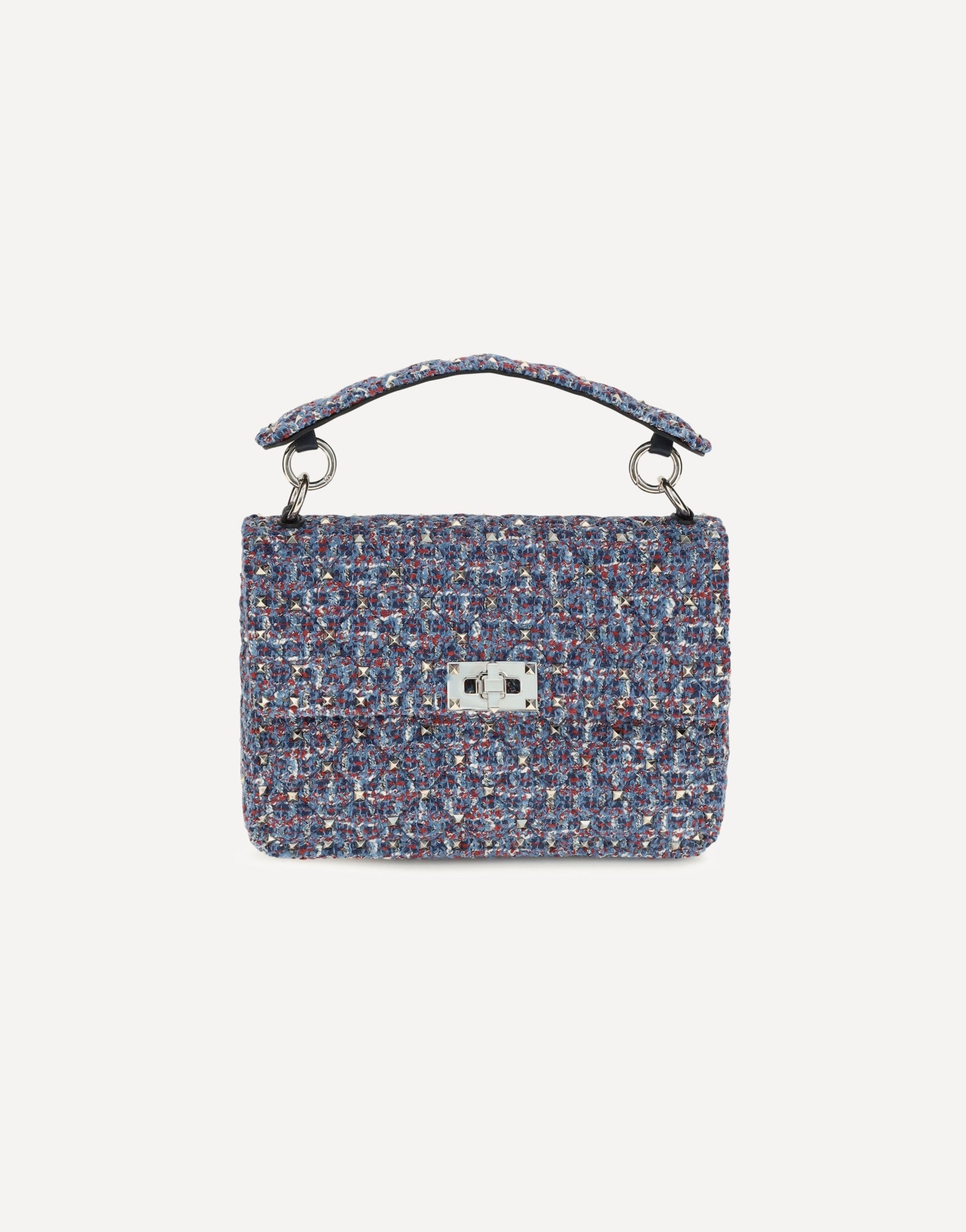 Твидовая сумка Valentino Garavani Rockstud Spike