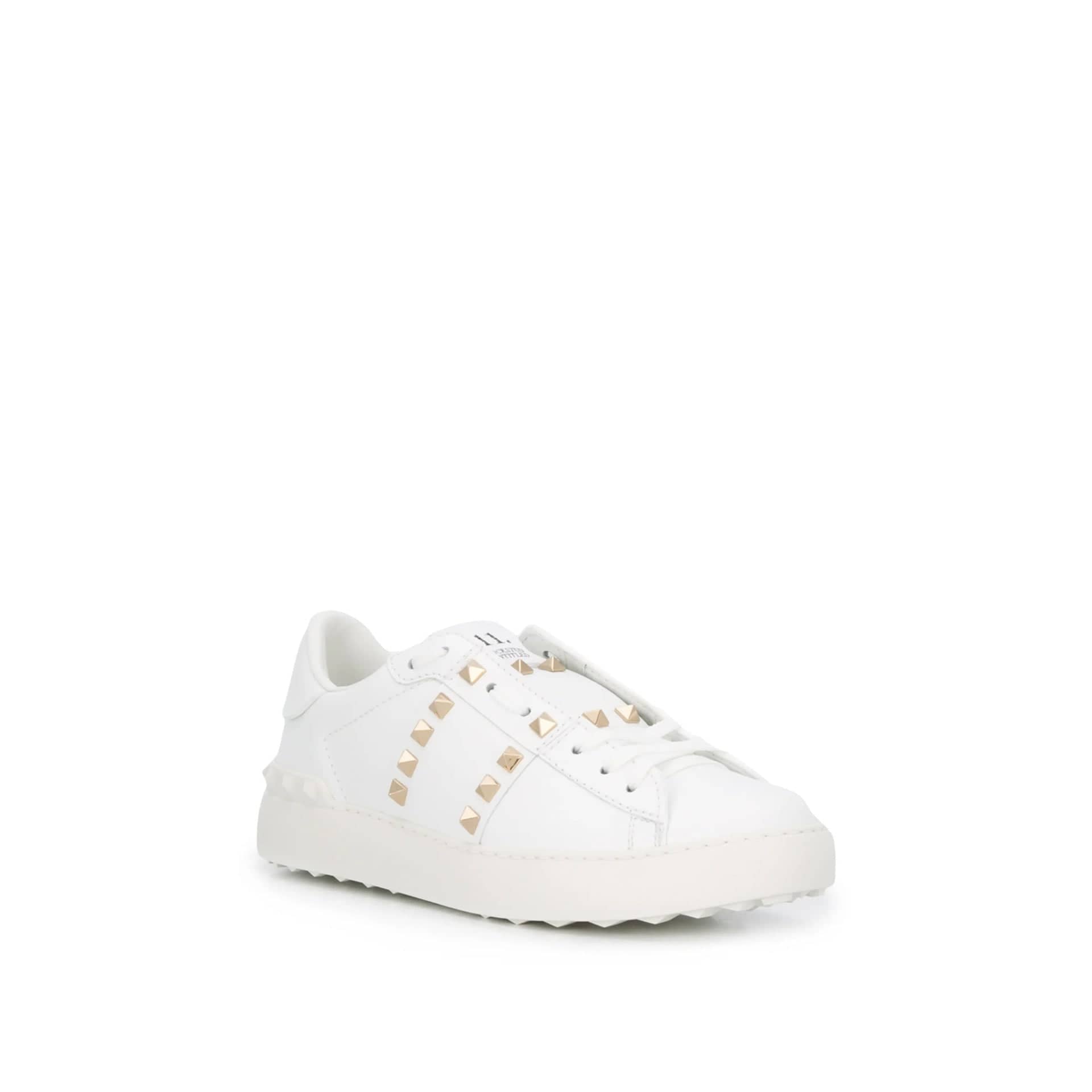 Valentino Garavani Rockstud Untitled Leather Sneakers - alternate view