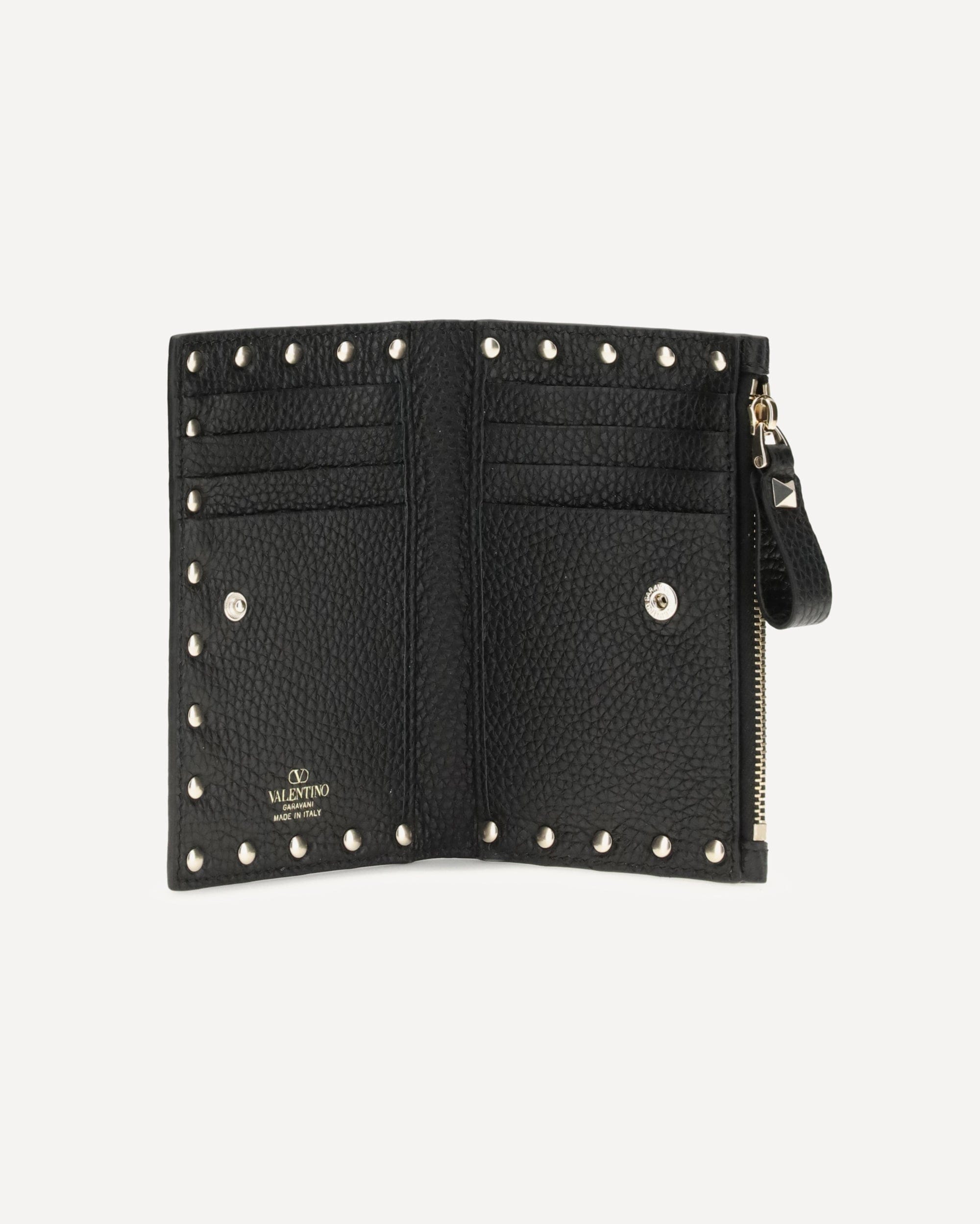 Valentino Garavani Rockstud Zip Card Holder