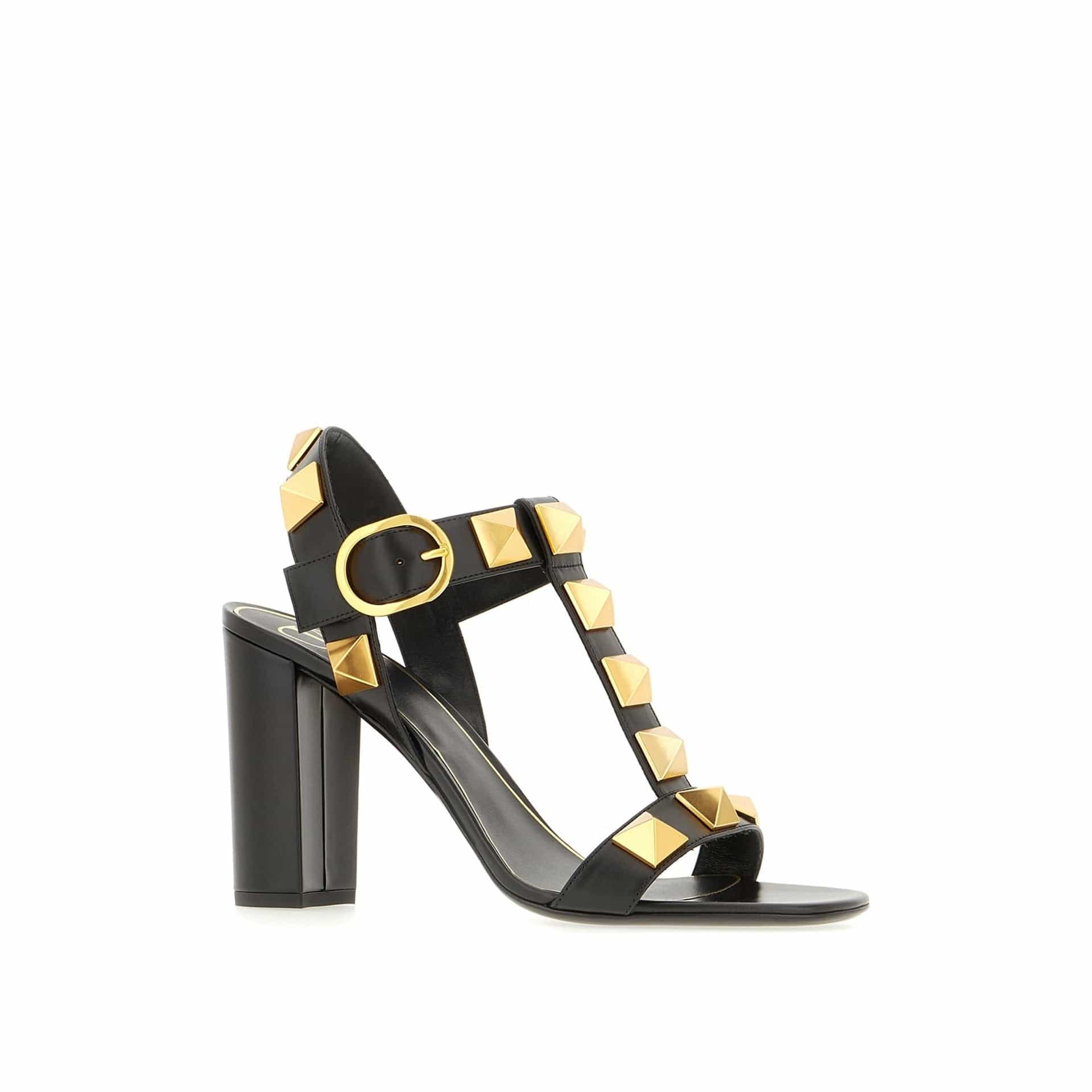 Valentino Garavani Roman Stud Calf Leather Sandals