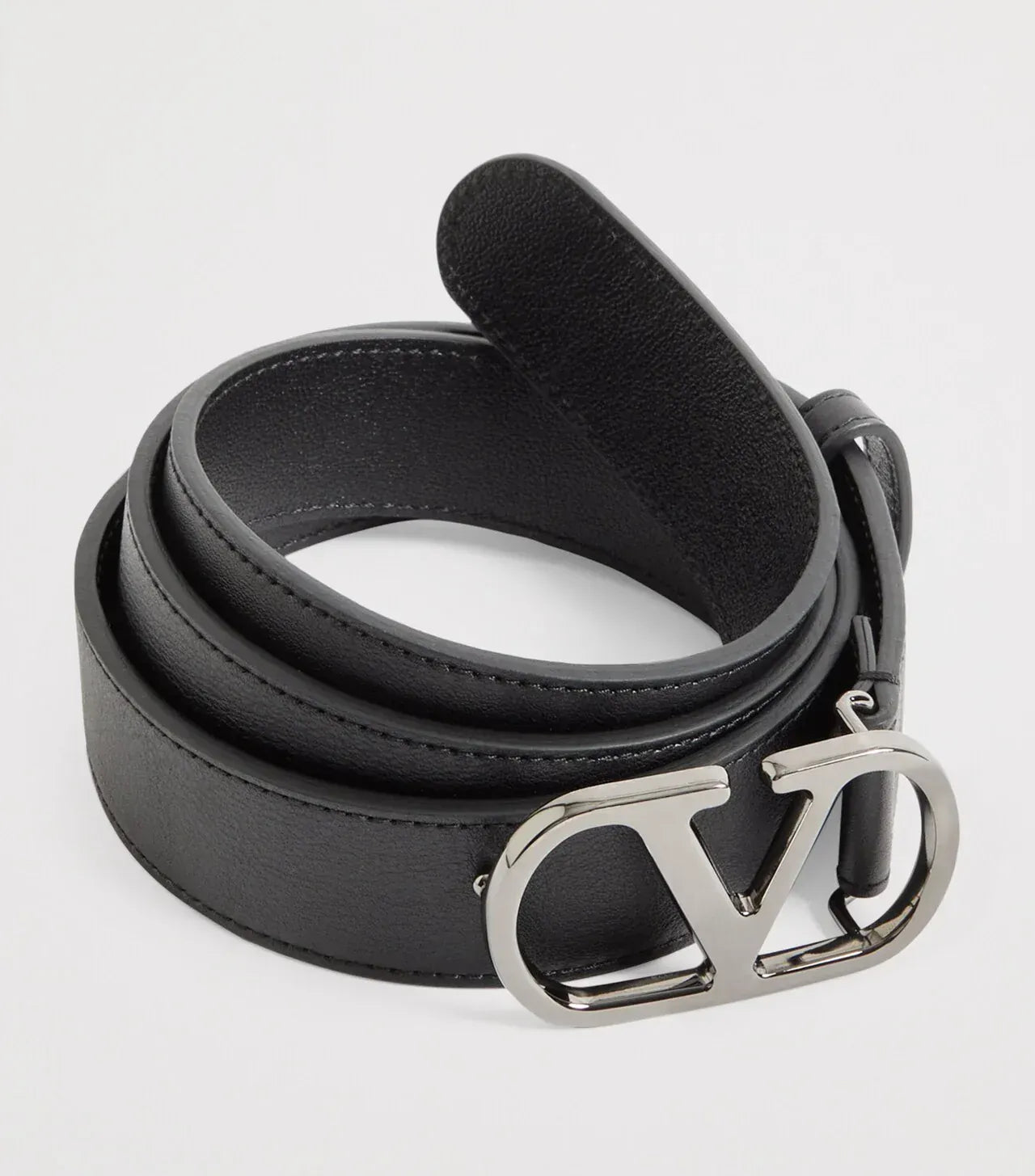 Valentino Garavani Signature VLogo Leather Belt - alternate view