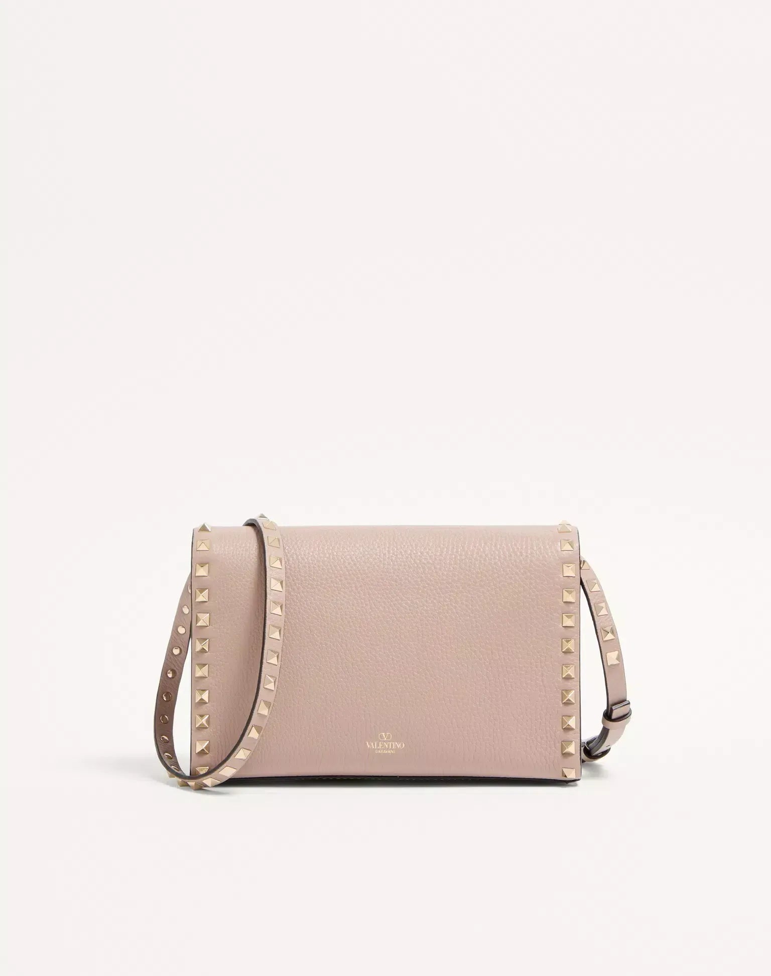 Valentino Garavani Small Rockstud Grainy Calfskin Crossbody Bag