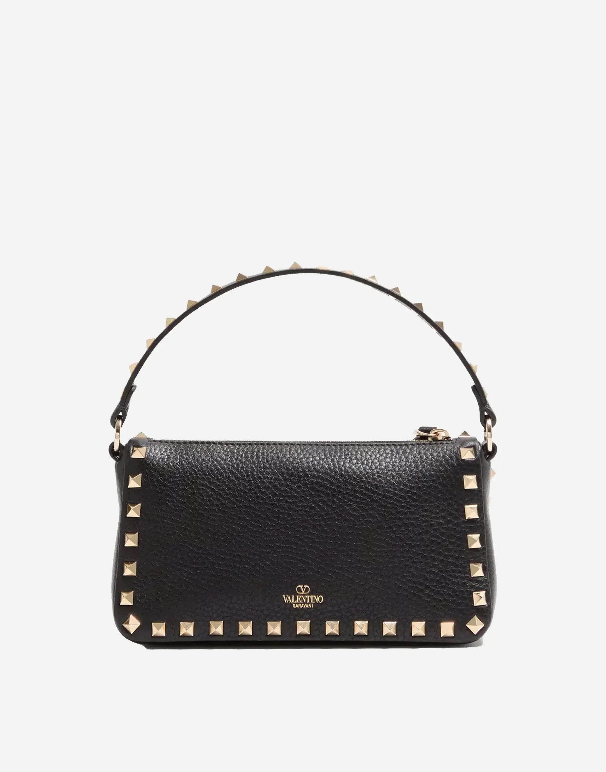 Valentino Garavani Small Rockstud Grainy Crossbody Bag