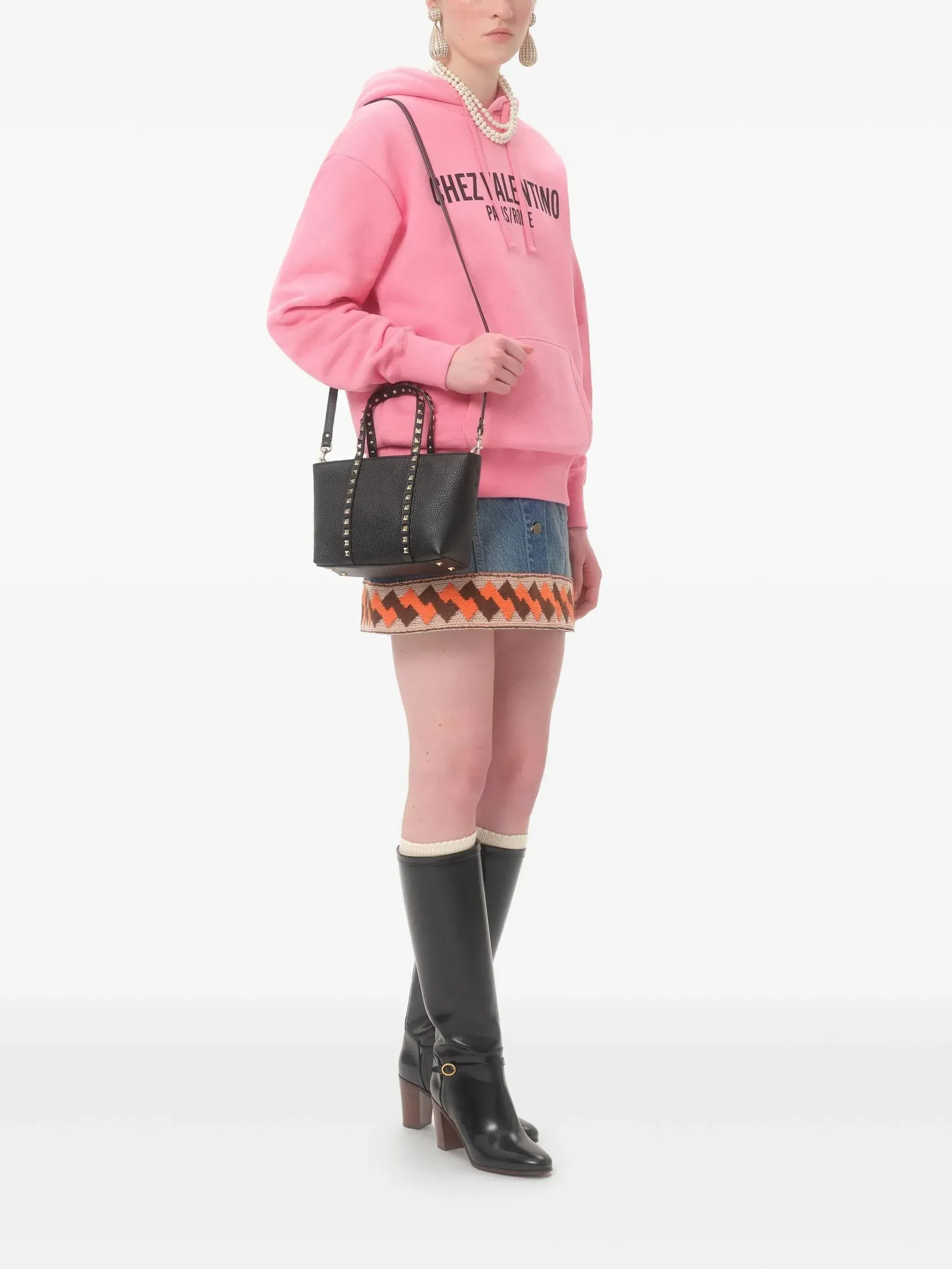 Valentino Garavani Small Rockstud Tote Bag - alternate view