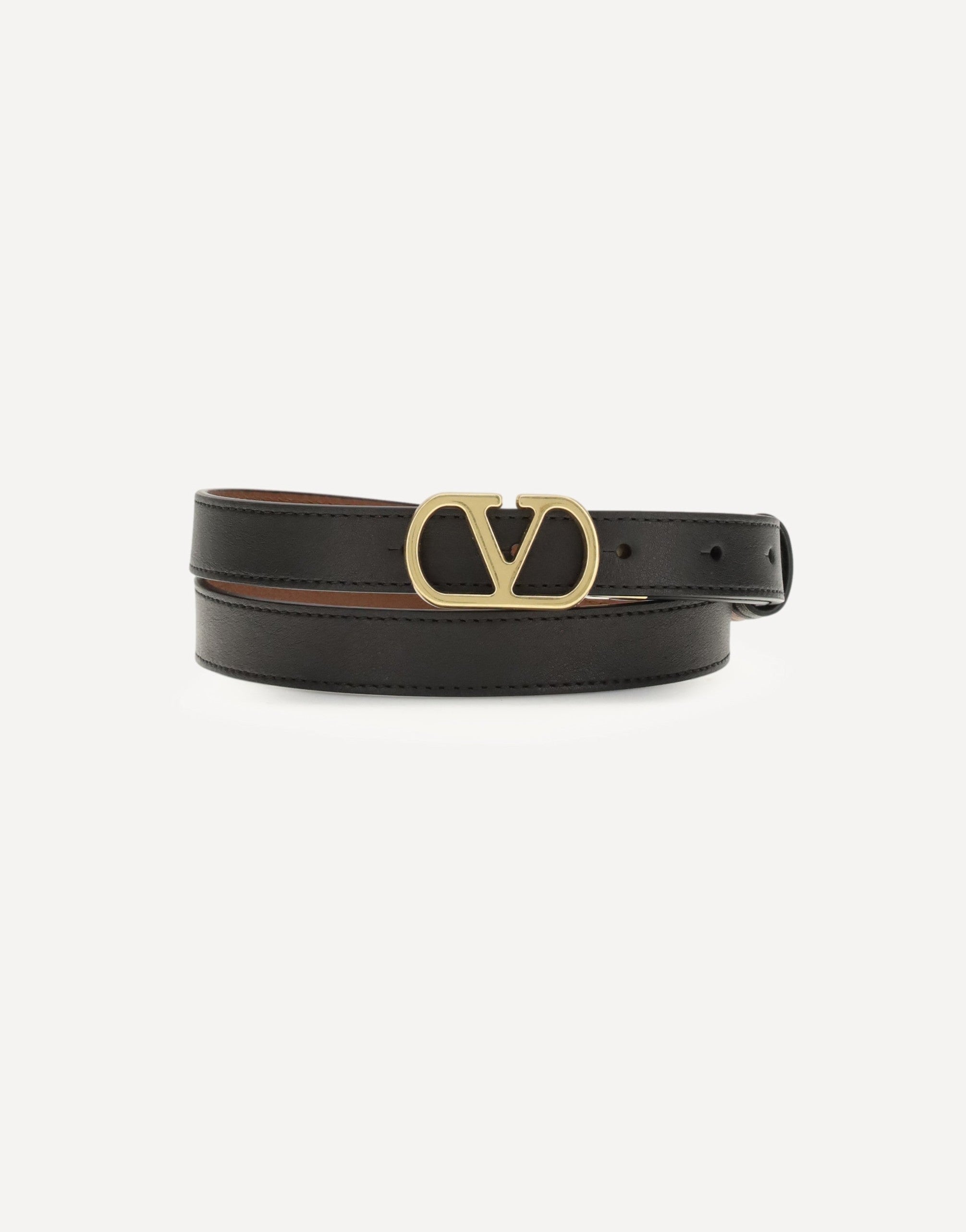 Valentino Garavani Smooth Leather Reversible Belt