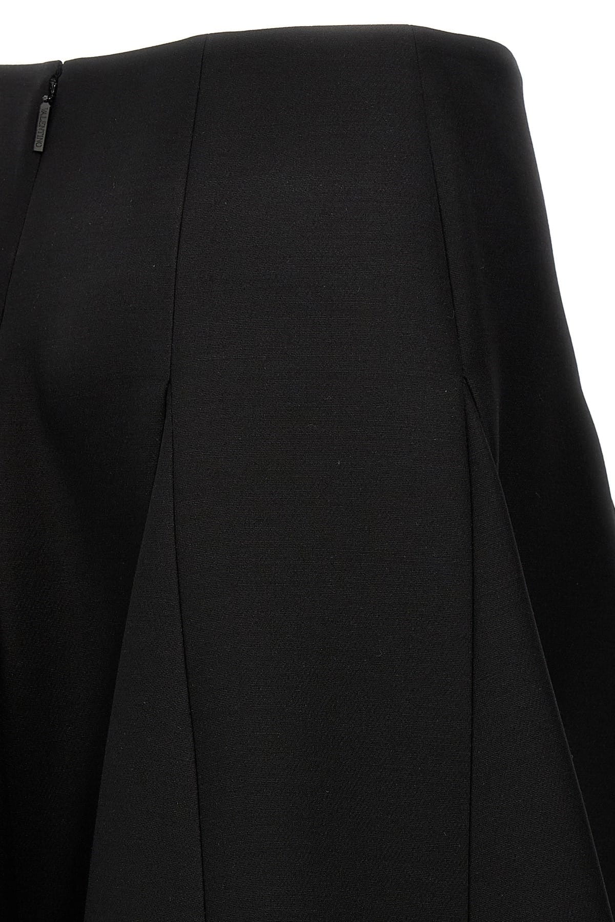Valentino Garavani Valentino Garavani Solid Crepe Couture Skirt