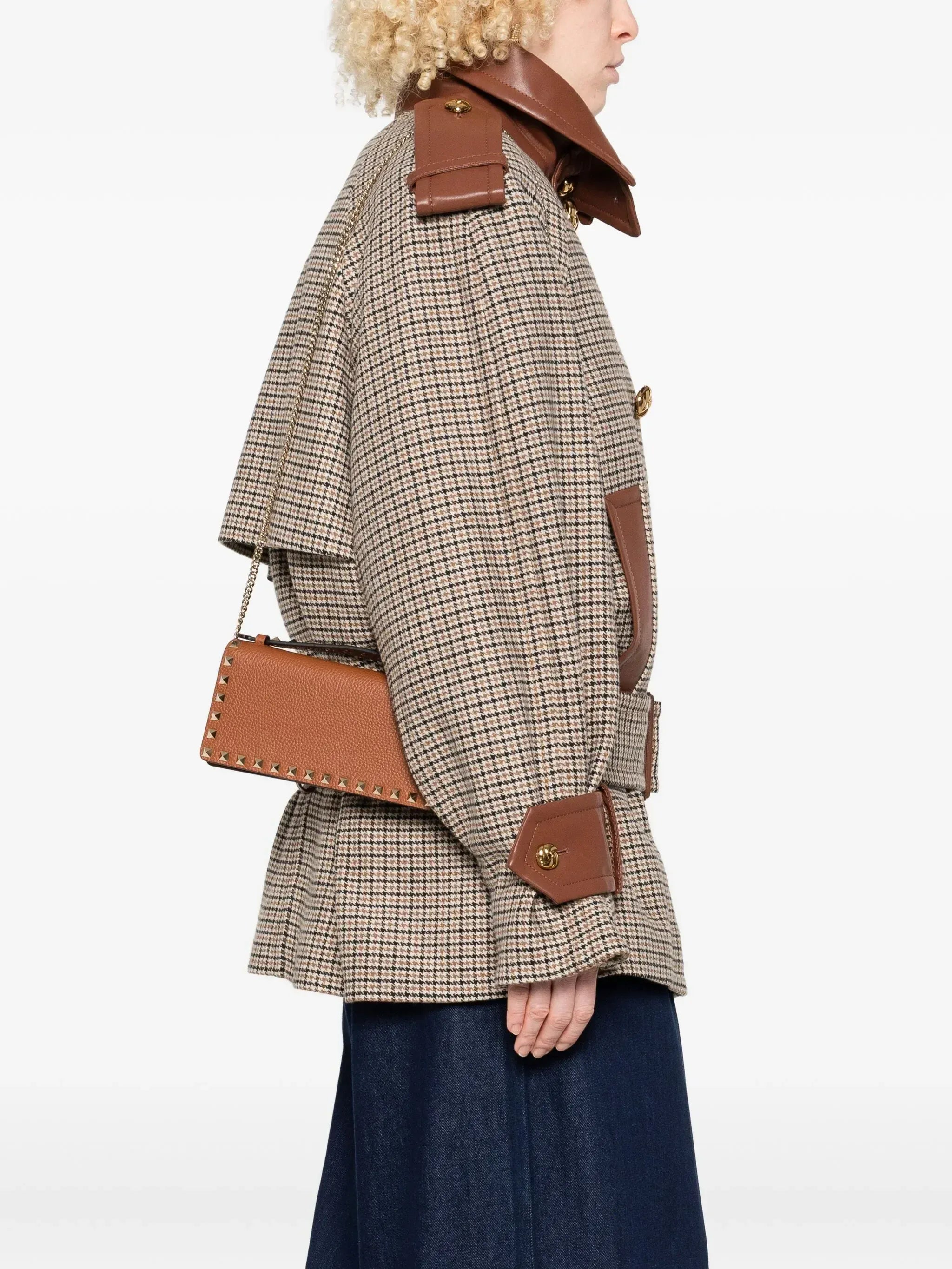 Valentino Garavani Stud-Embellished Top-Handle Mini Bag
