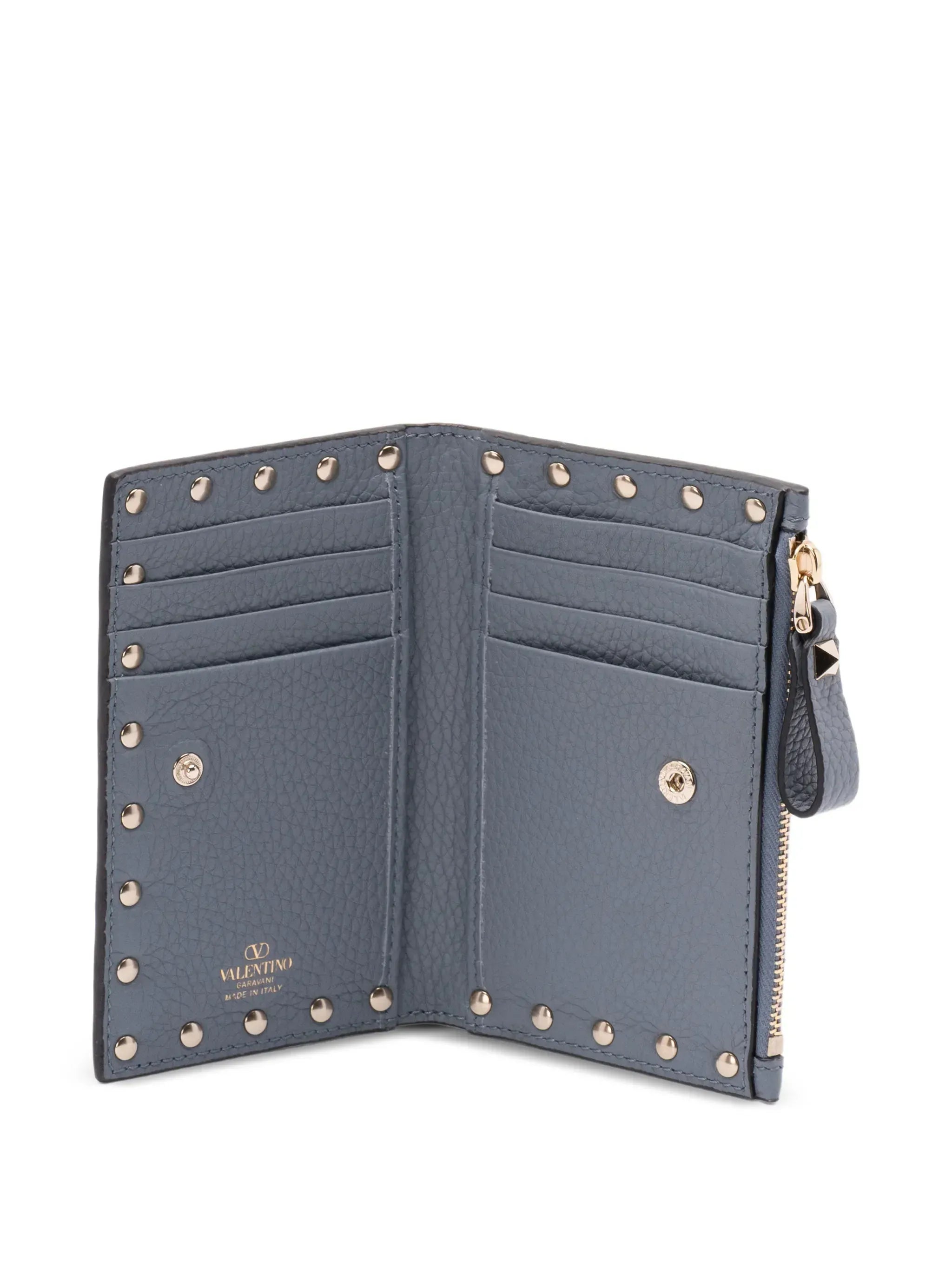 Valentino Garavani Studded Zip Wallet