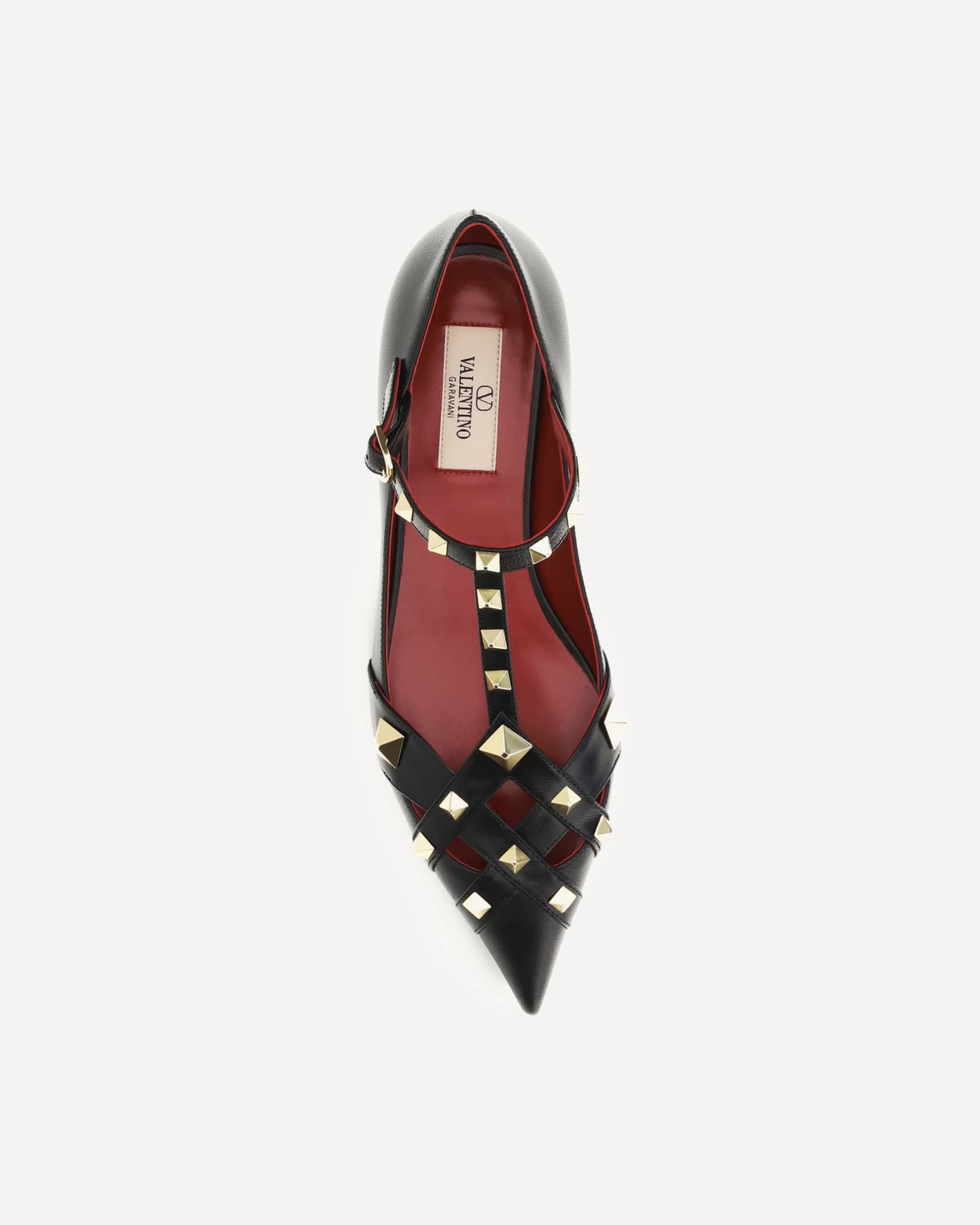 Valentino Garavani Valentino Garavani Studdy Ballerinas In Kidskin
