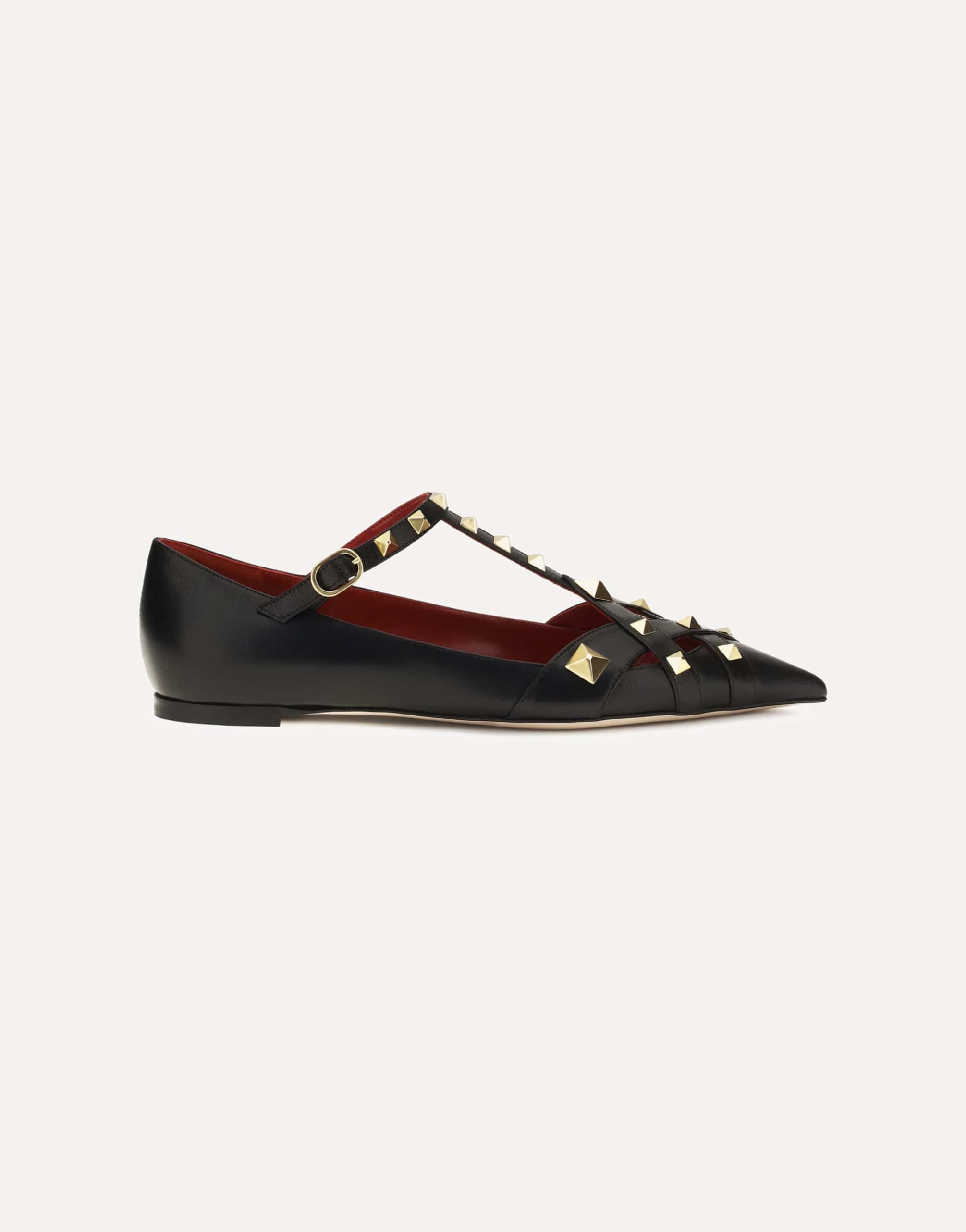 Valentino Garavani Valentino Garavani Studdy Ballerinas In Kidskin
