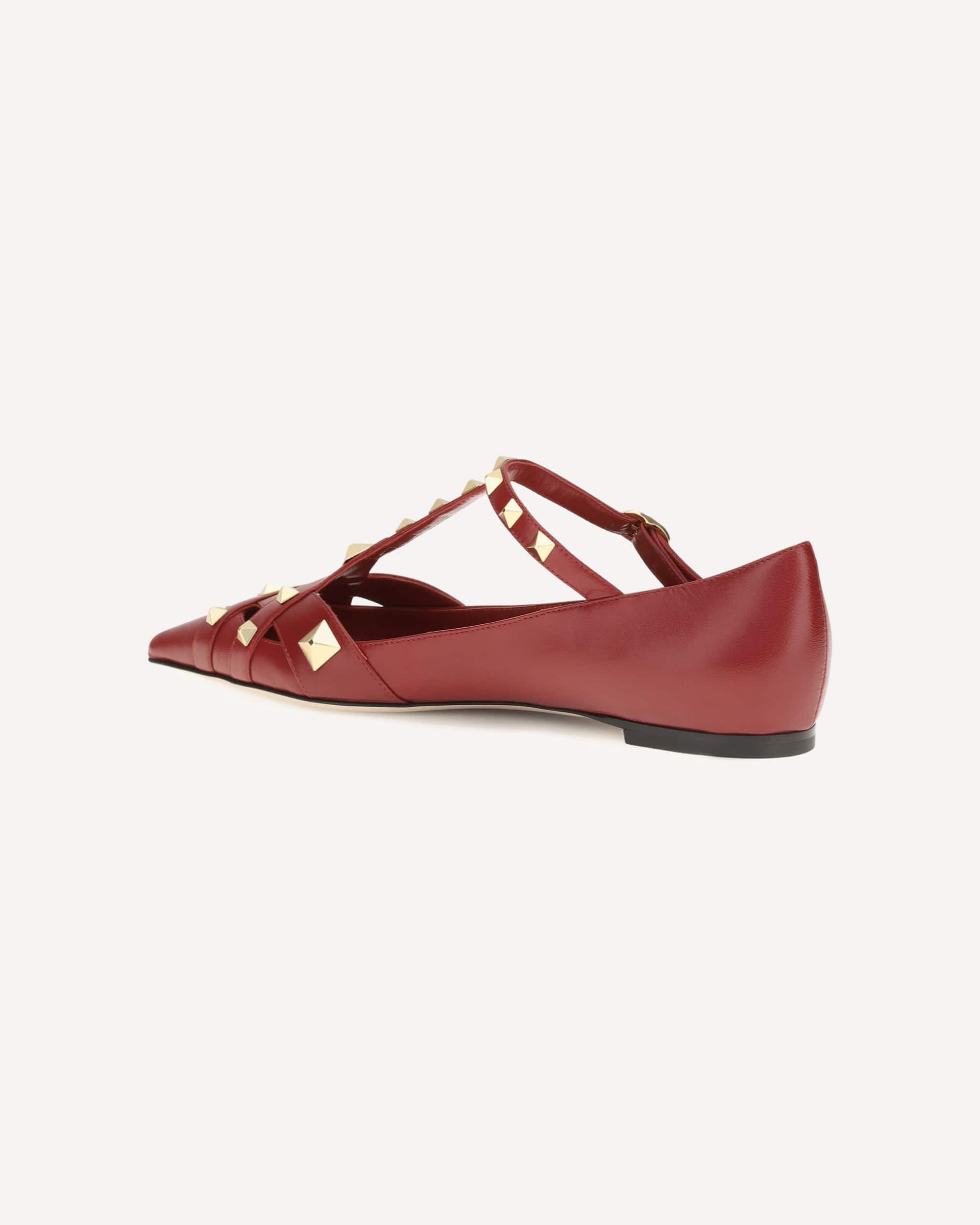 Valentino Garavani Valentino Garavani Studdy Ballerinas In Kidskin