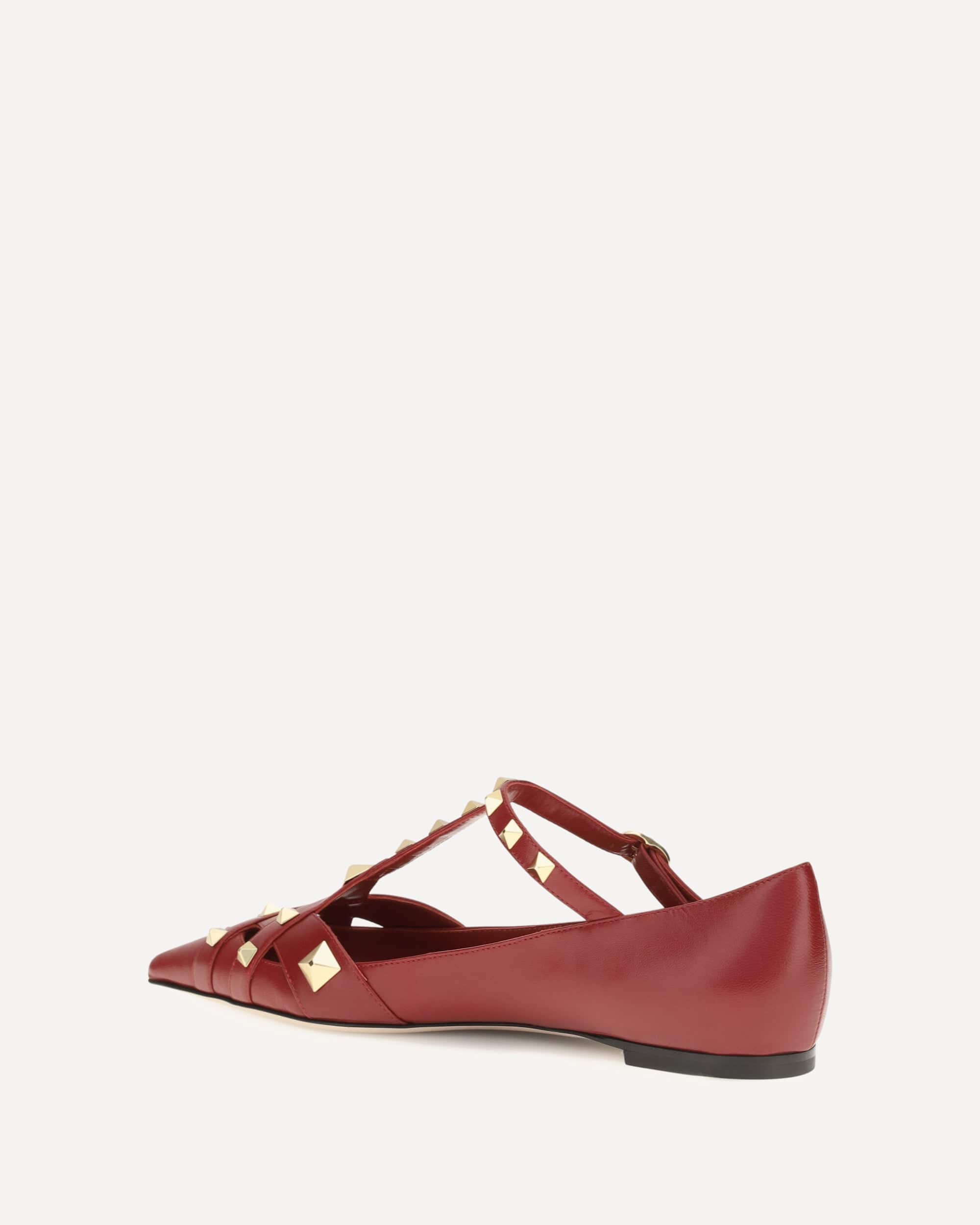 Valentino Garavani Studdy Ballerinas In Kidskin - alternate view