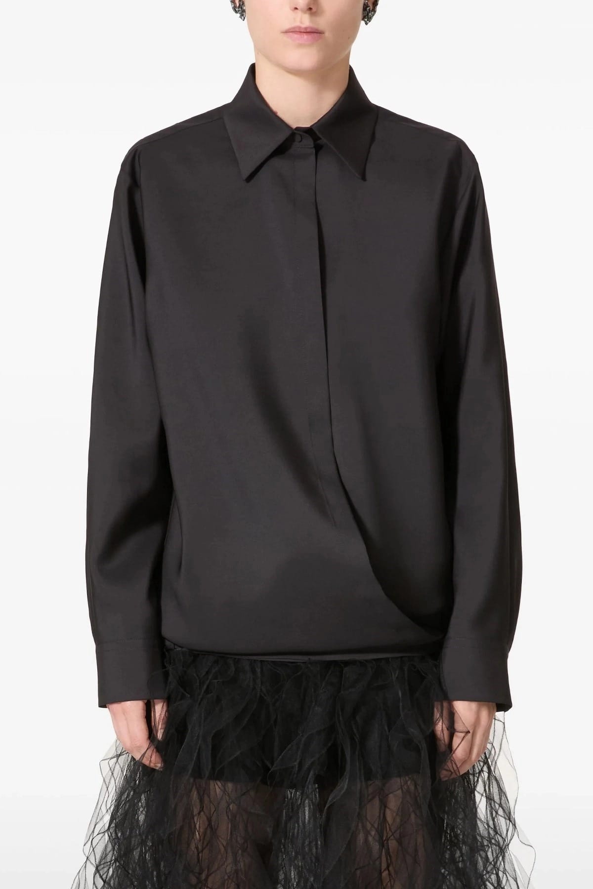 Valentino Garavani Valentino Garavani Techno Light Wool Shirt