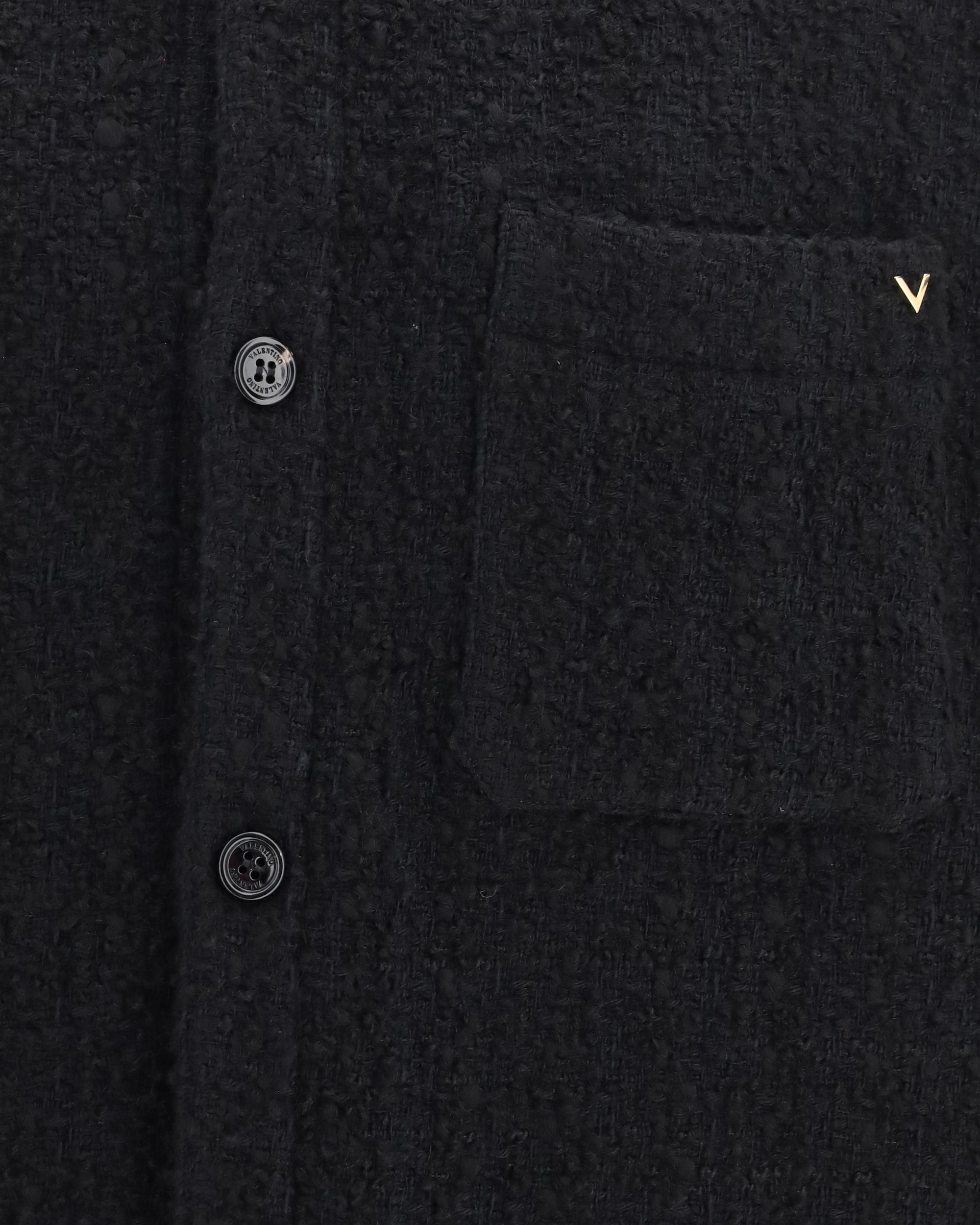 Valentino Garavani Strukturierte Jacke mit hohem Kragen