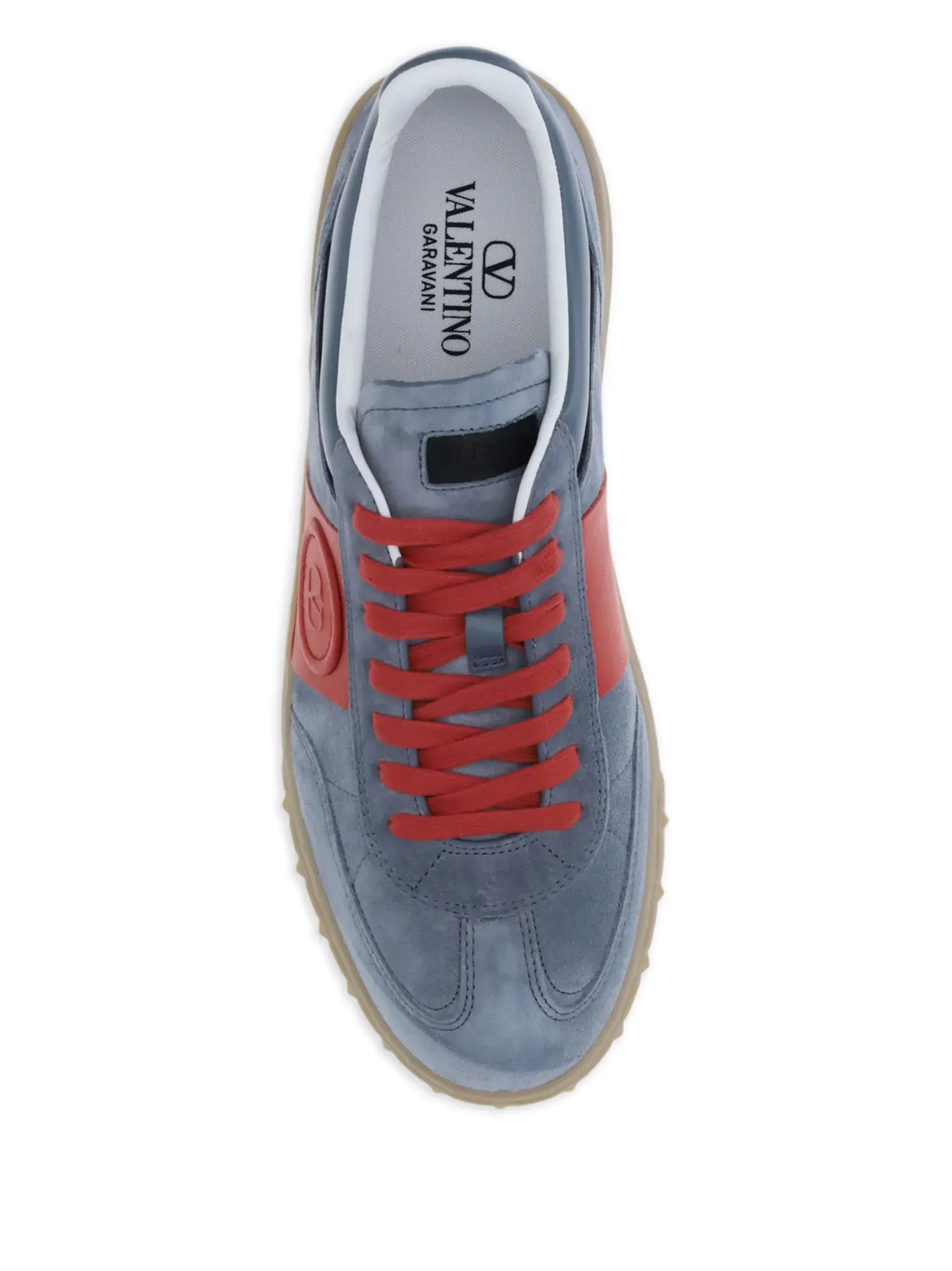 Valentino Garavani Upvillage Sneaker aus Veloursleder mit Lederbesatz