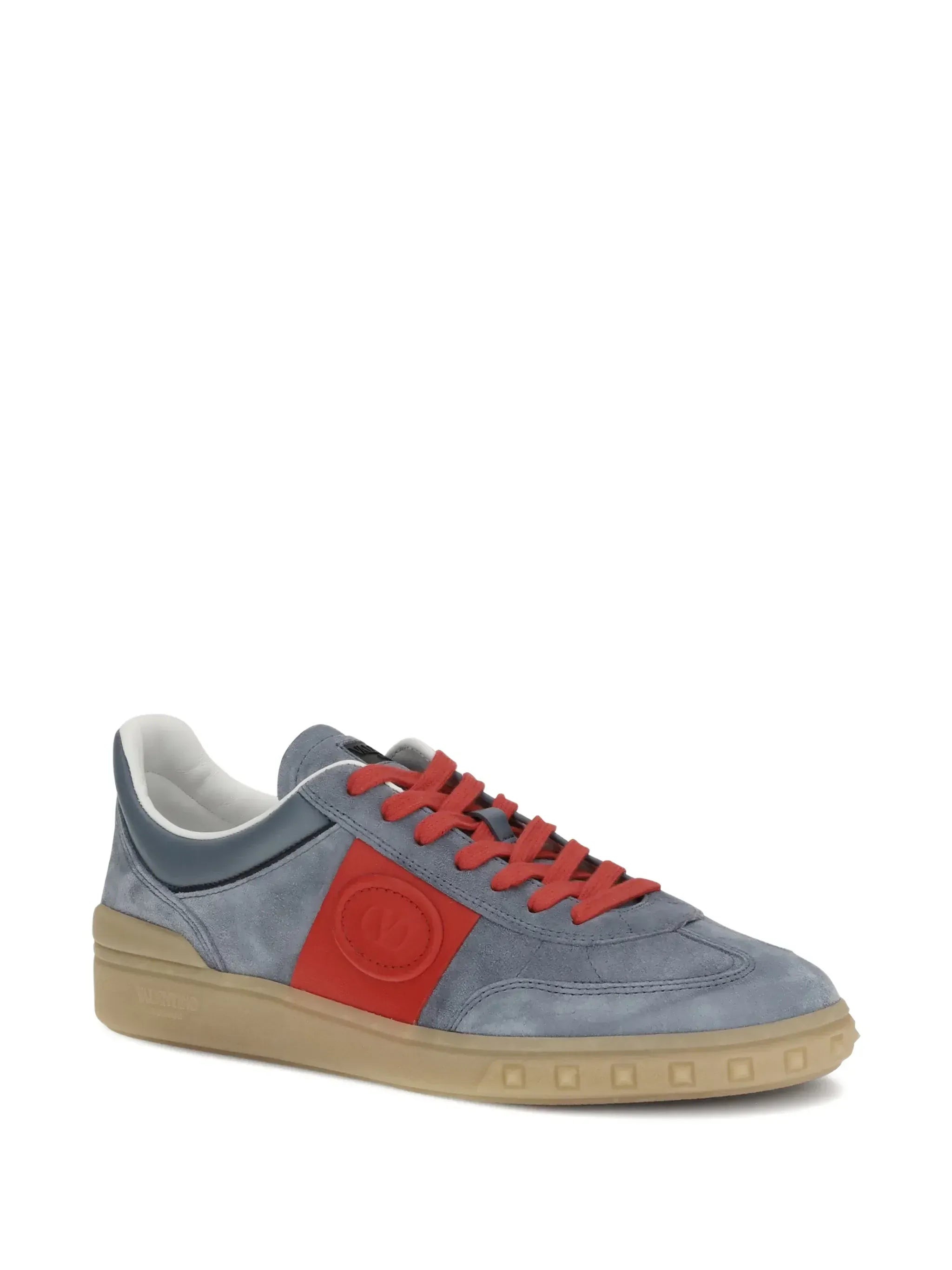 Valentino Garavani Upvillage Sneaker aus Veloursleder mit Lederbesatz