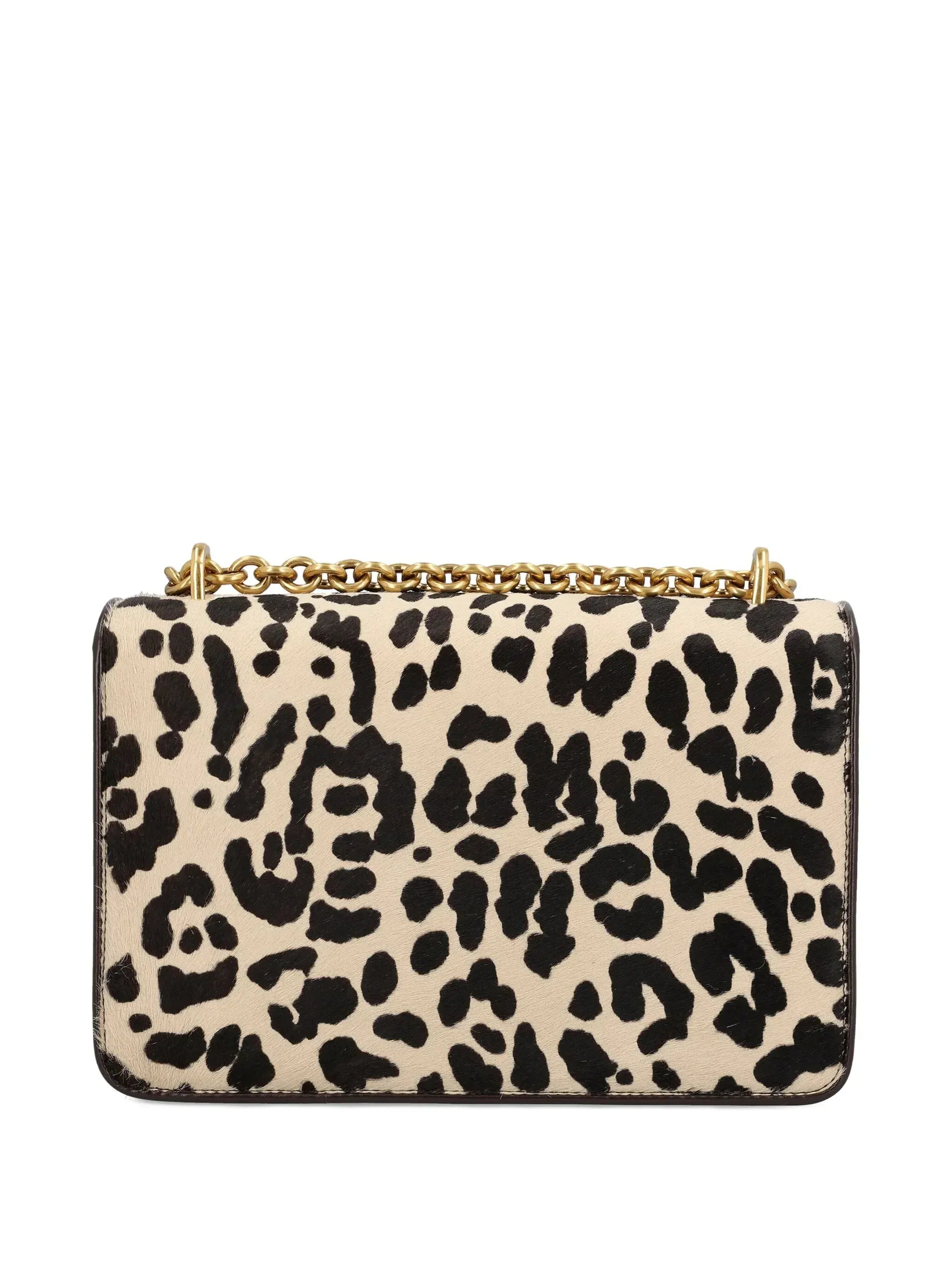 Valentino Garavani Vain Small Pony Effect Animalier Print Shoulder Bag