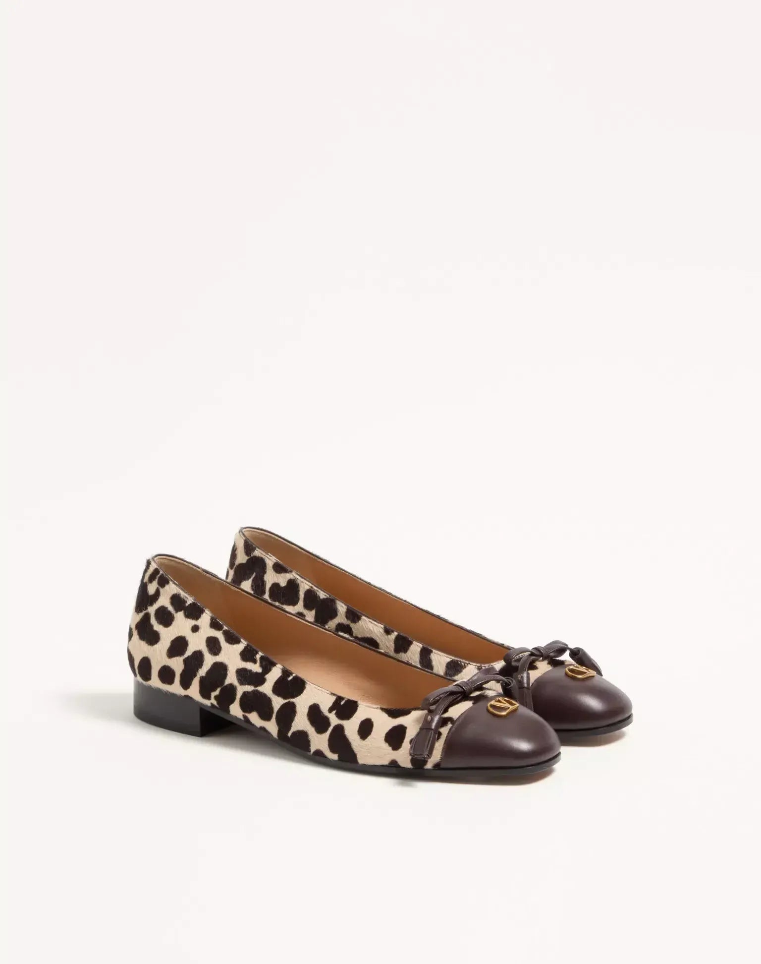 Valentino Garavani Valet Du Roi Pony-Effect 25mm Ballerina Flat Shoes