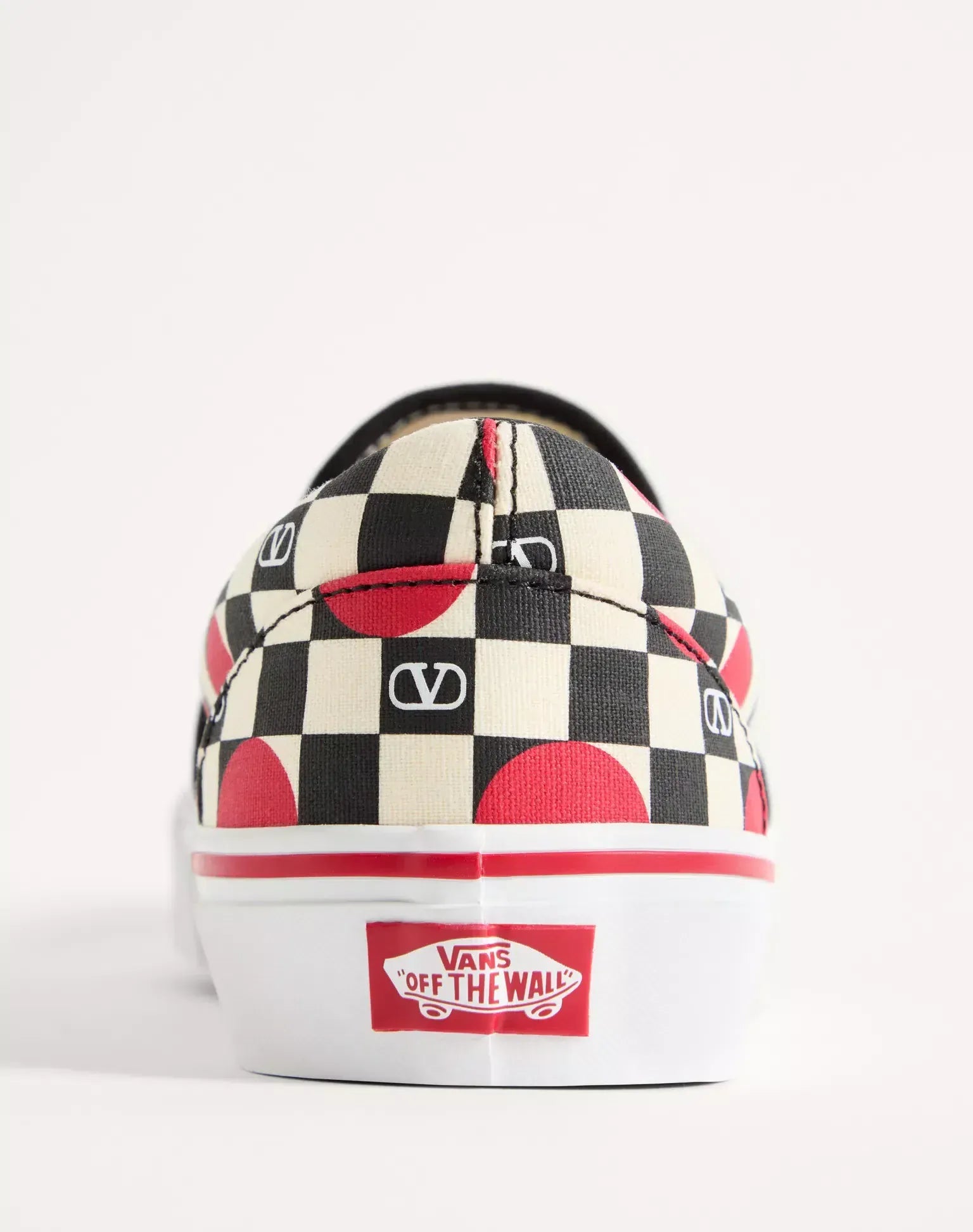 Valentino Garavani X Vans VLogo Checked Canvas Slip-On Sneakers