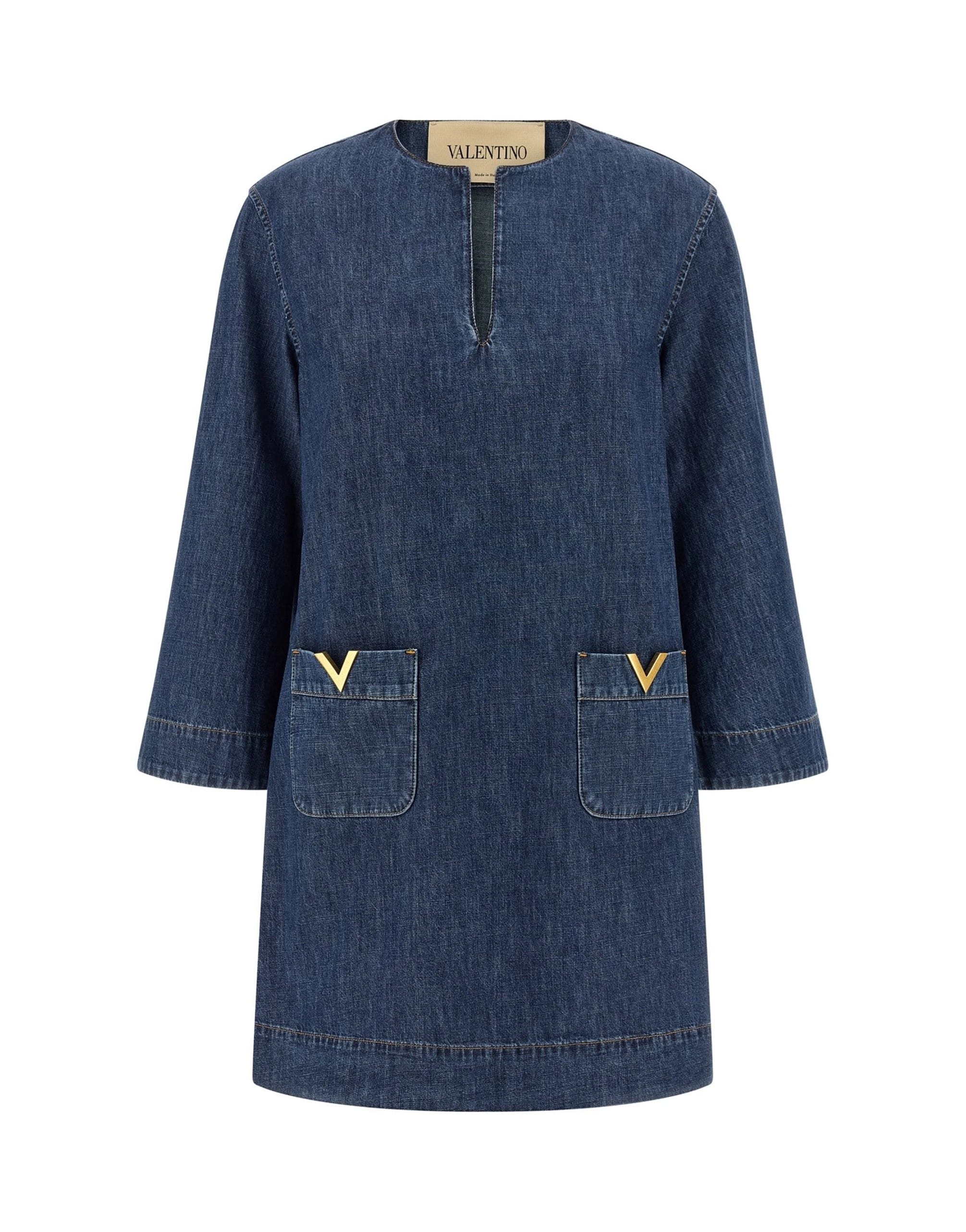 Valentino Garavani Valentino Garavani Vgold Denim Dress
