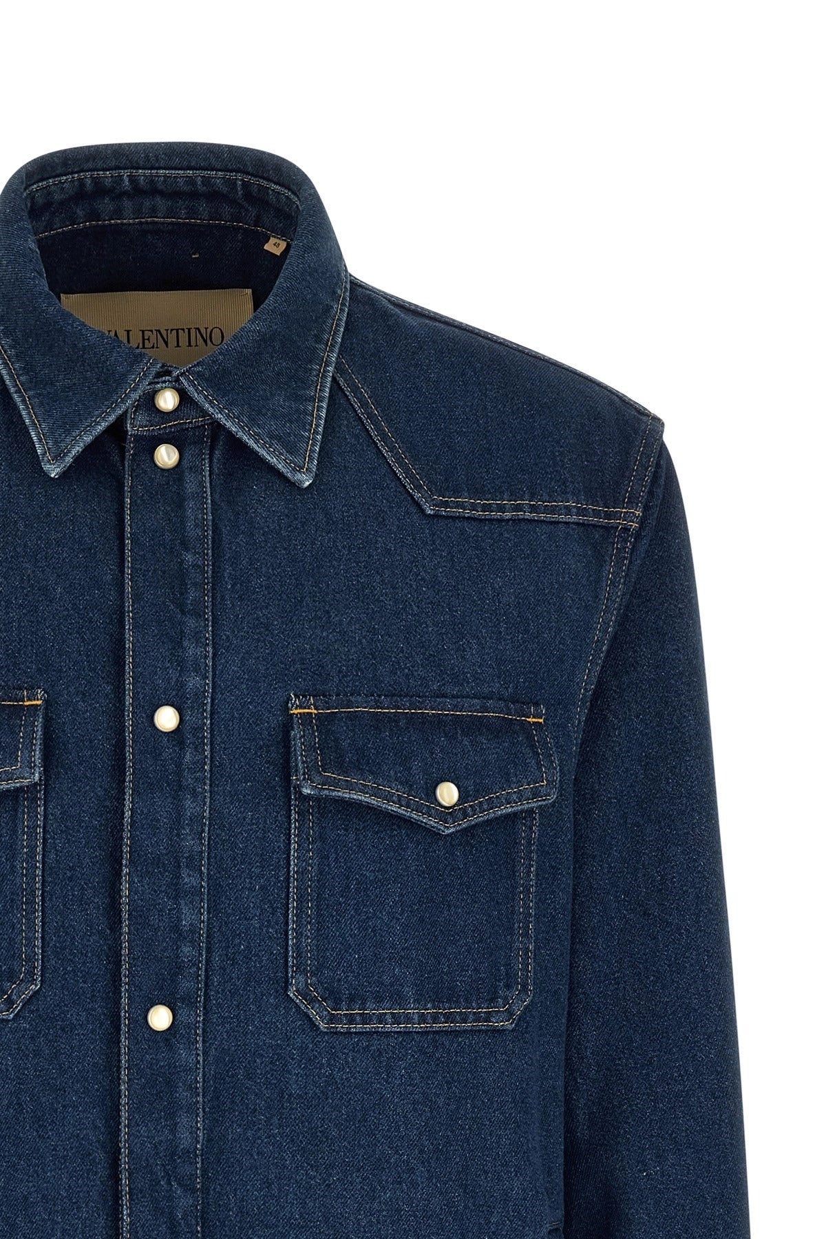 Valentino Garavani Vgold Denim Shirt