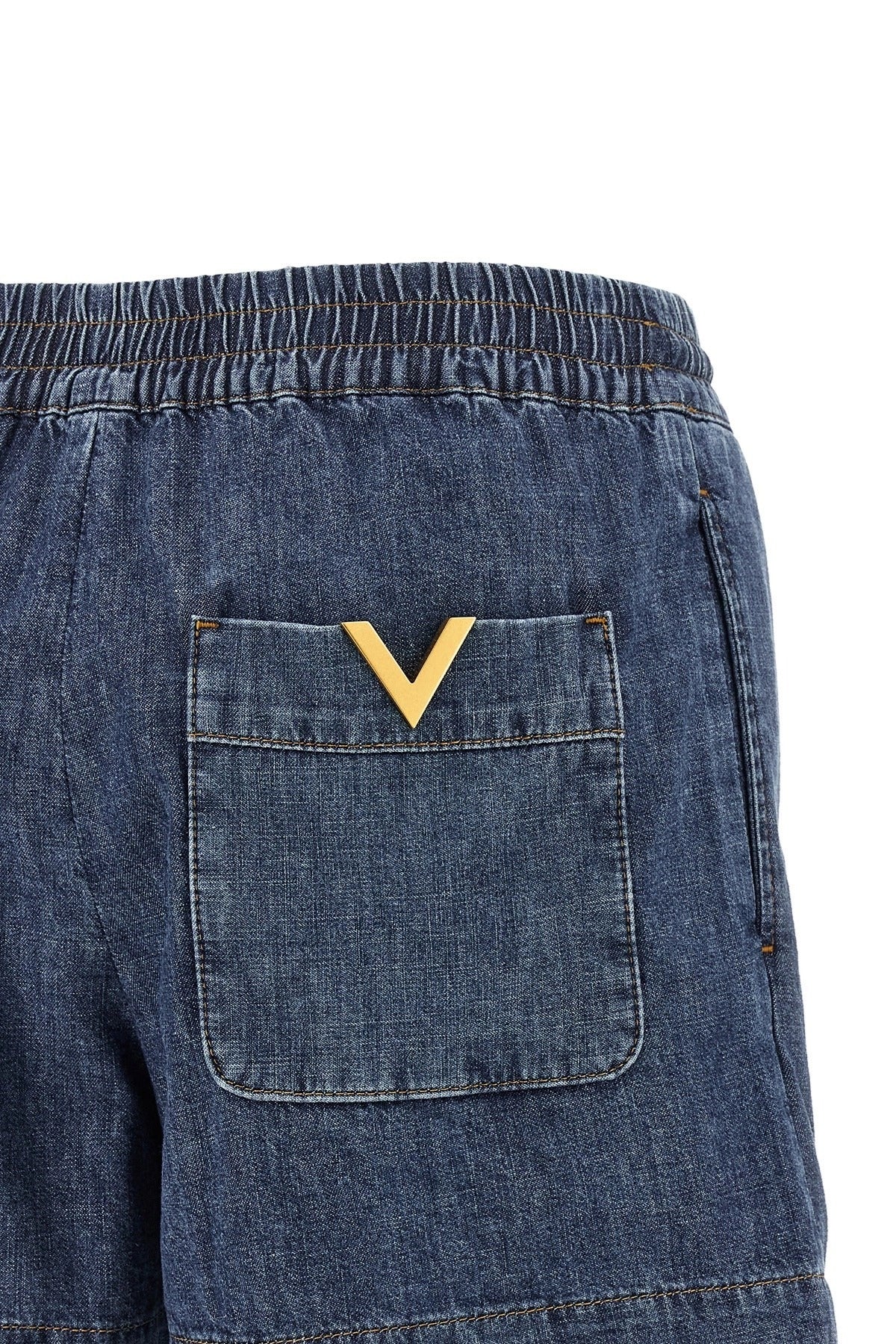 Valentino Garavani Vgold 데님 쇼츠