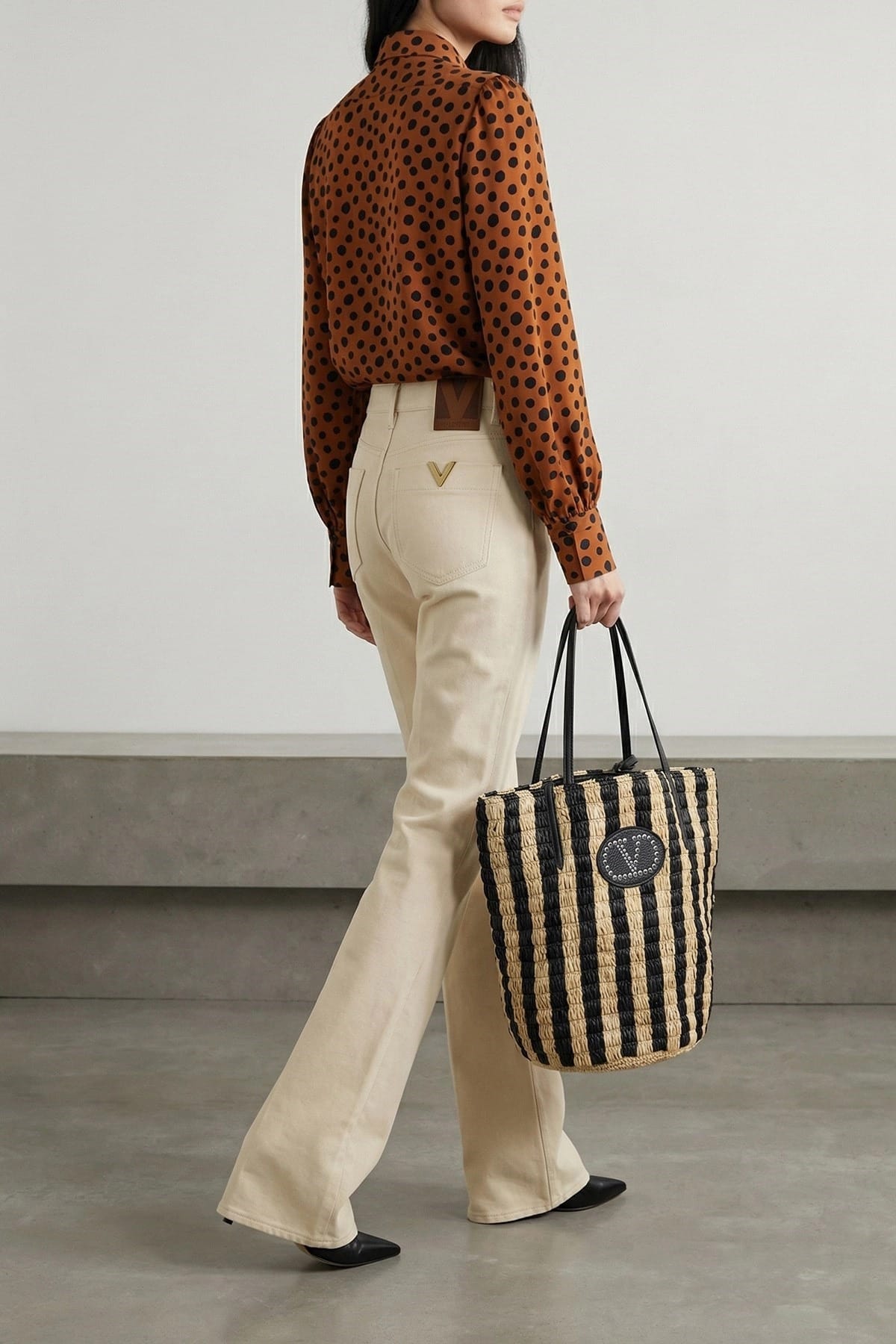 Valentino Garavani Vgold Flared Jeans - alternate view
