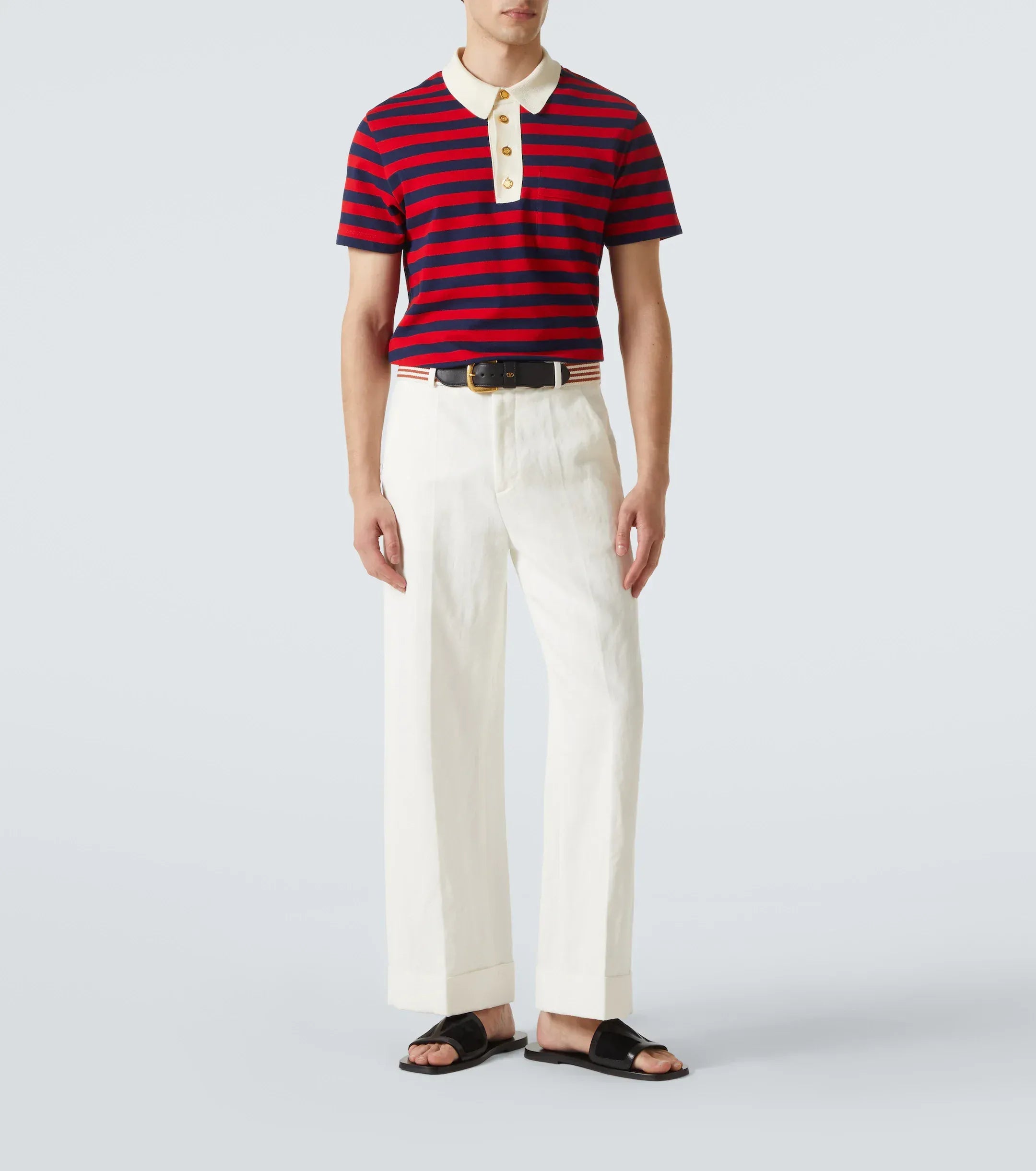 Valentino Garavani Viva Superstar Leather & Suede Slides