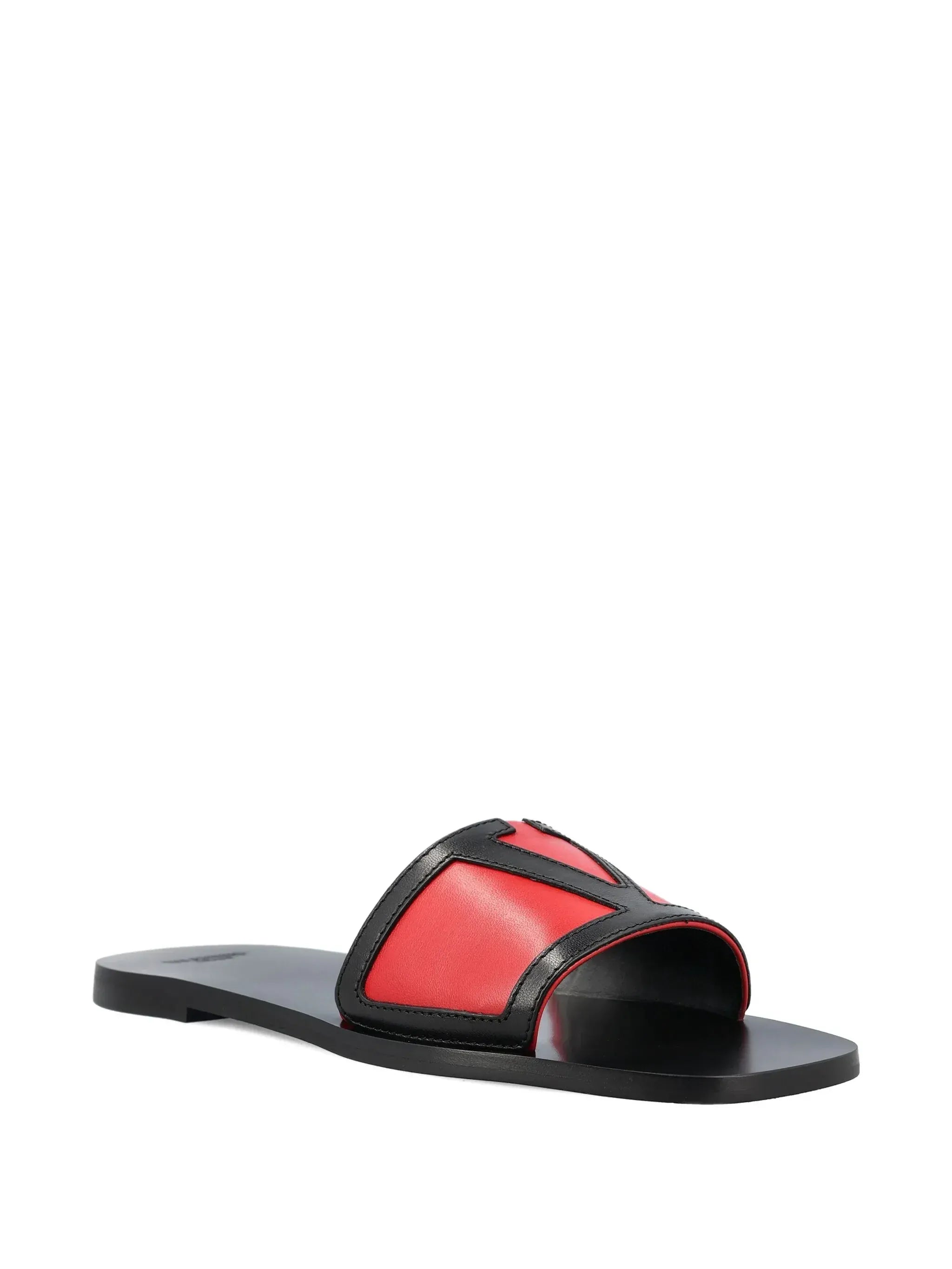 Valentino Garavani Viva Superstar VLogo Leather Slides