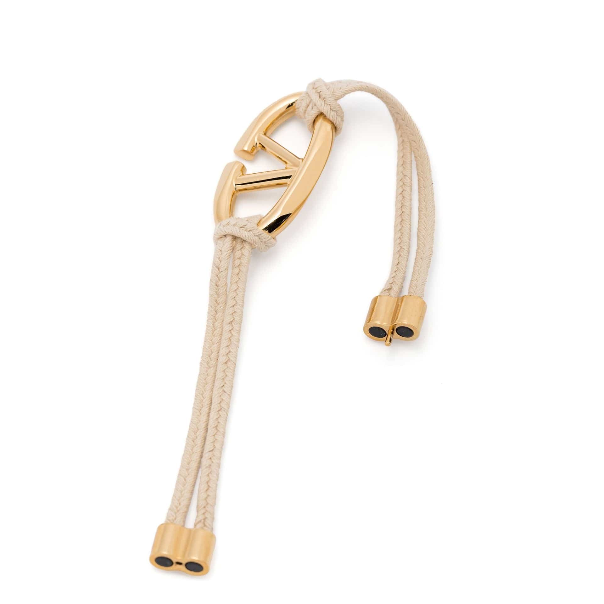 Valentino Garavani Vlogo Cotton Bracelet With Magnetic Fastening