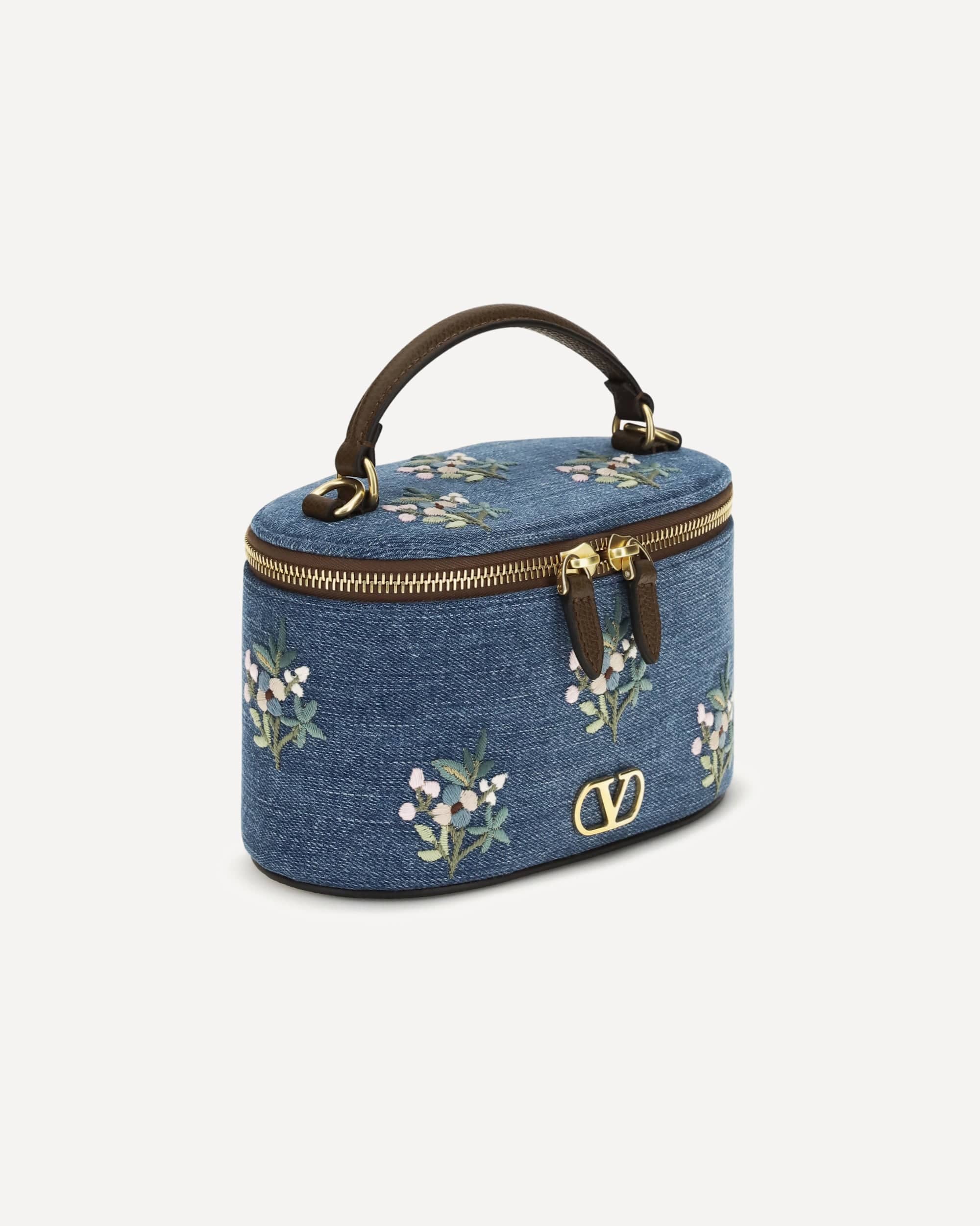 Valentino Garavani Bolso de mano Vanity de denim VLogo Signature - alternate view