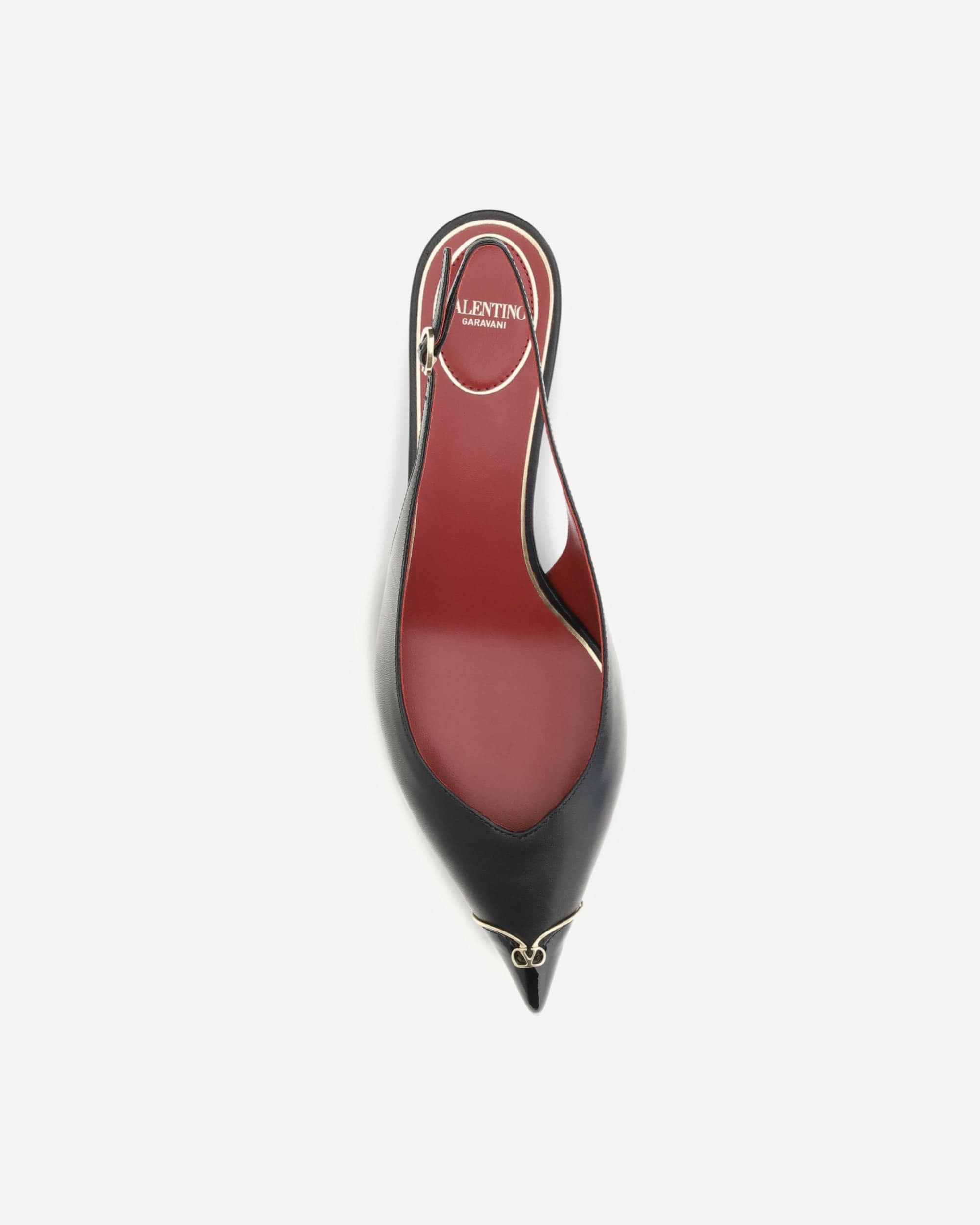 Valentino Garavani Valentino Garavani Vlogo Signature Kitten-Heel Slingback Pumps