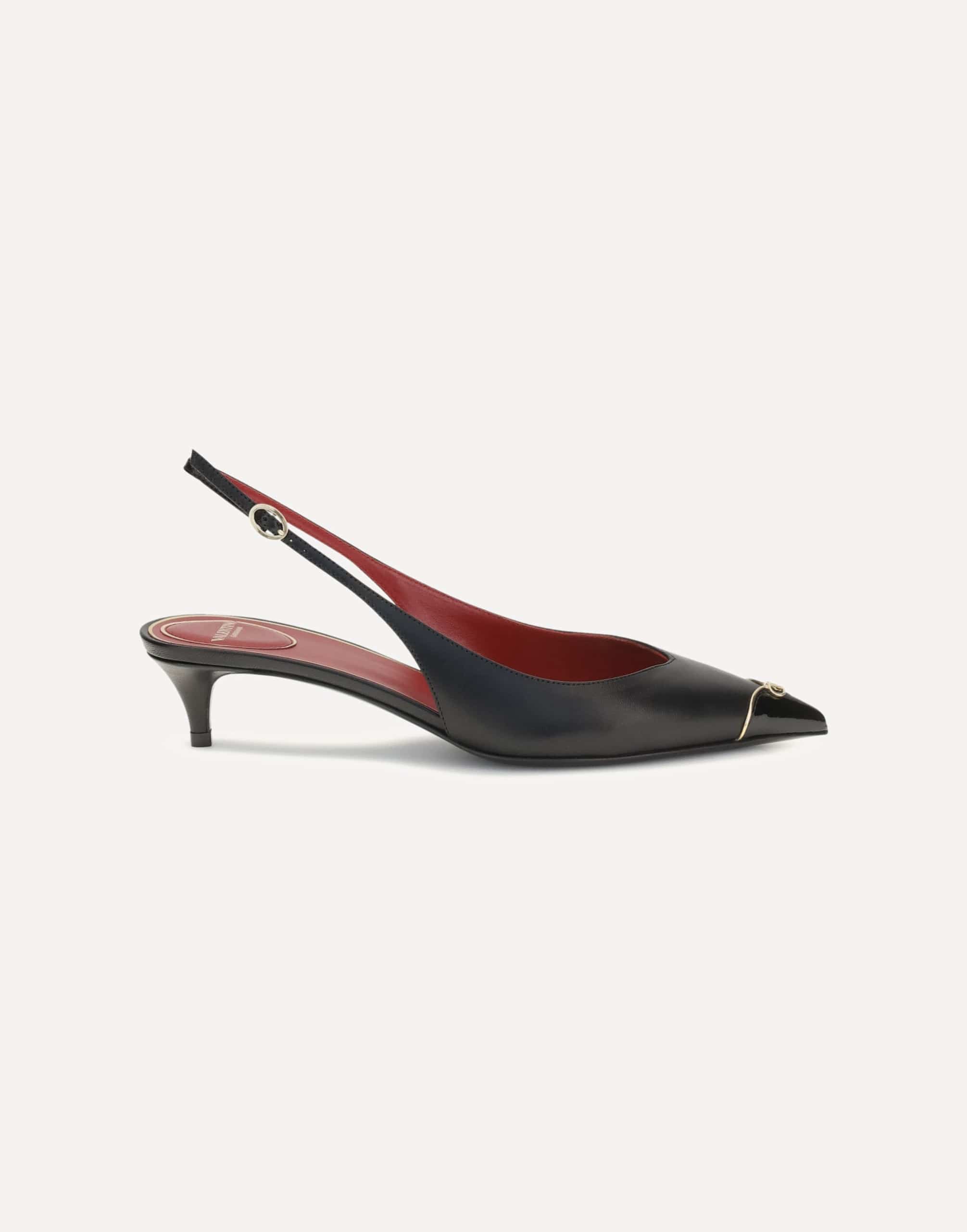 Valentino Garavani Valentino Garavani Vlogo Signature Kitten-Heel Slingback Pumps
