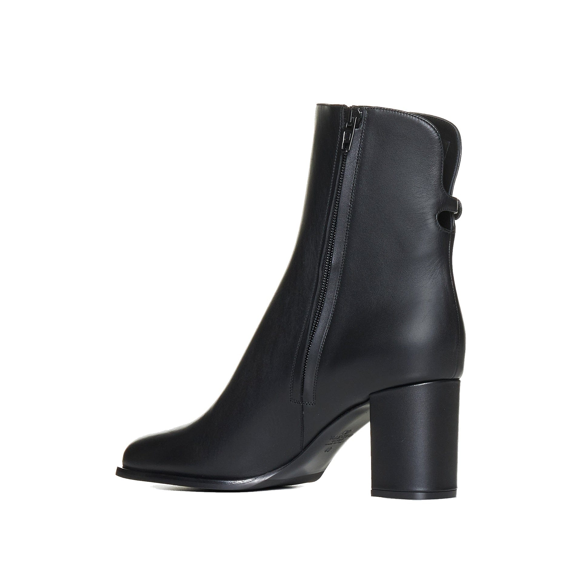 Valentino Garavani Vlogo Signature Leather Ankle Boots