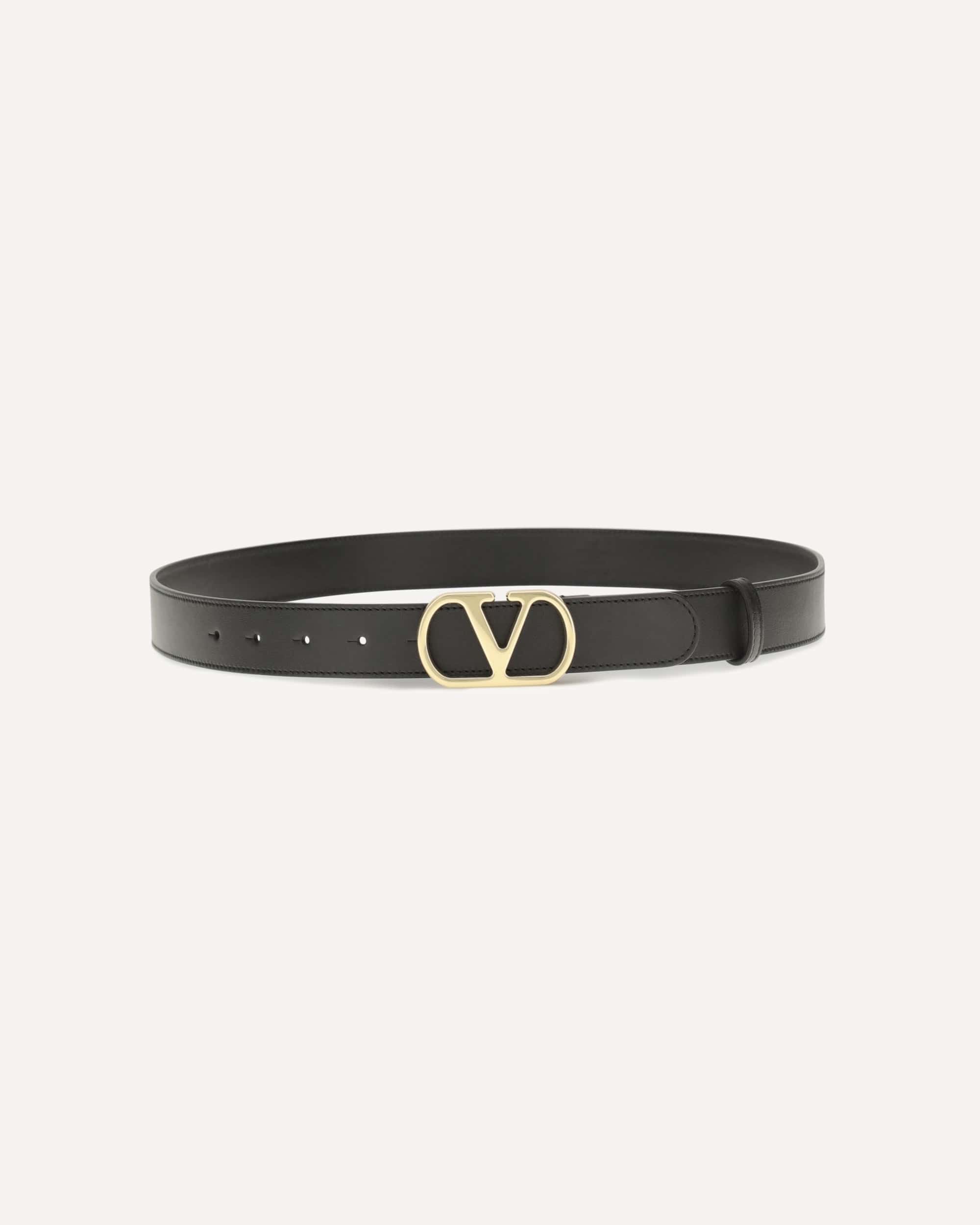 Valentino Garavani Vlogo Signature Leather Belt - alternate view