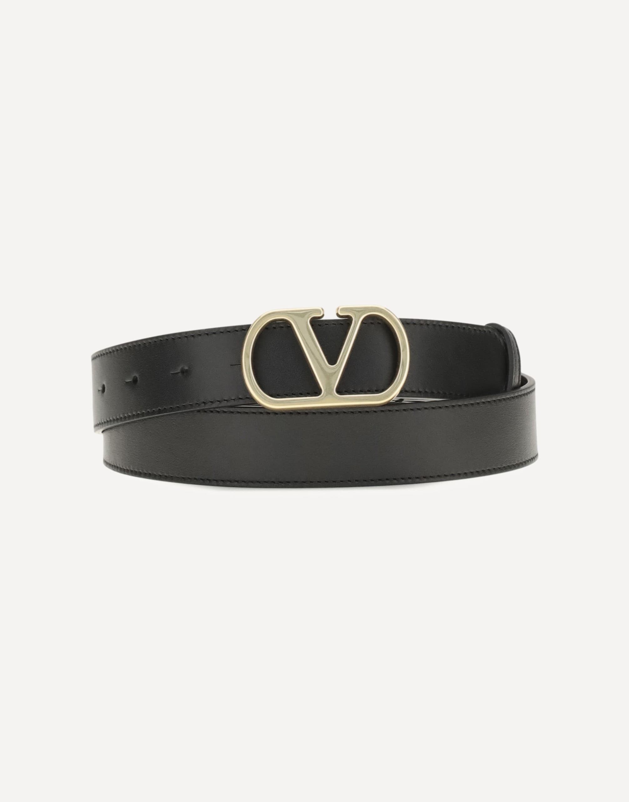 Valentino Garavani Valentino Garavani Vlogo Signature Leather Belt