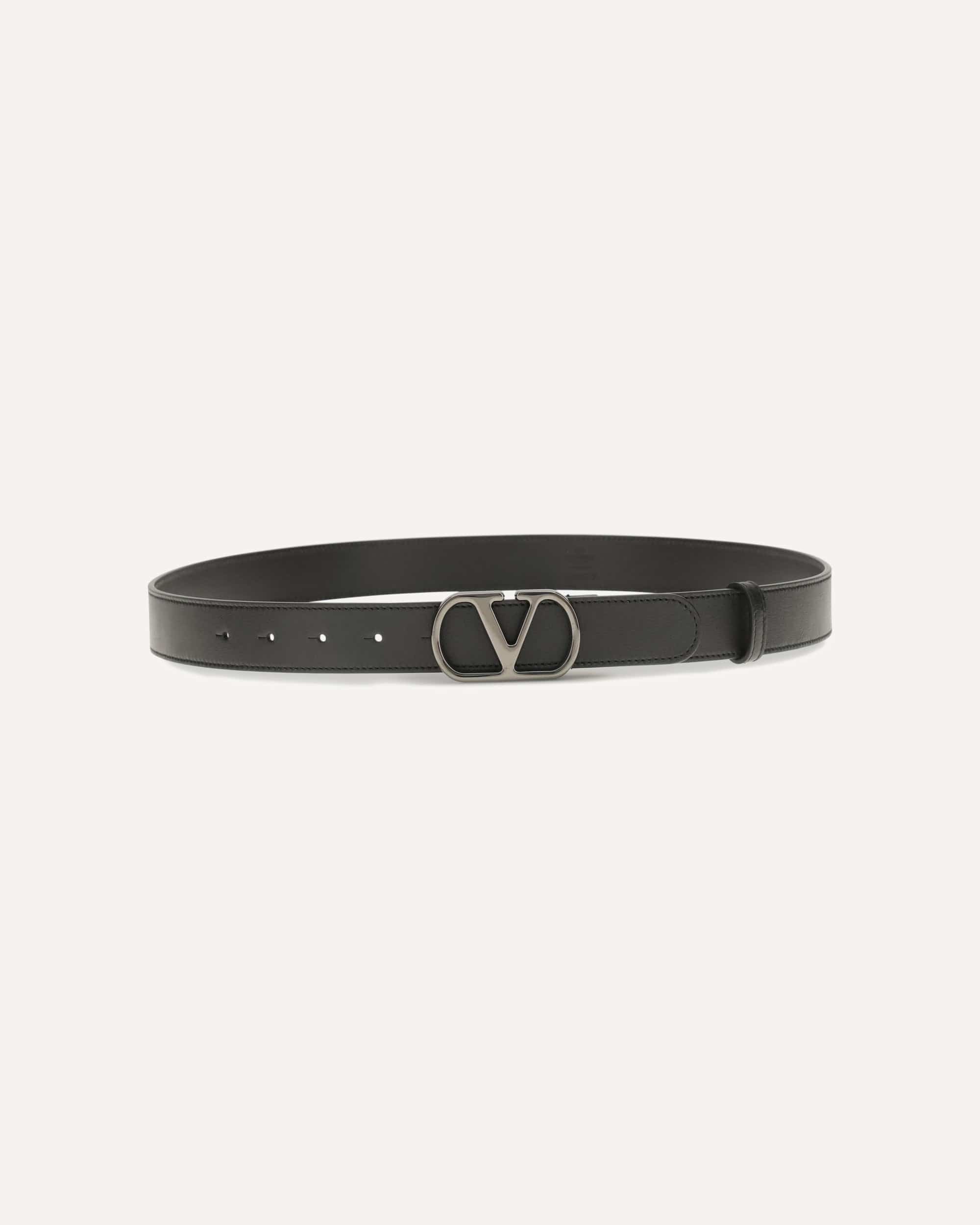 Valentino Garavani Vlogo Signature Leather Belt - alternate view