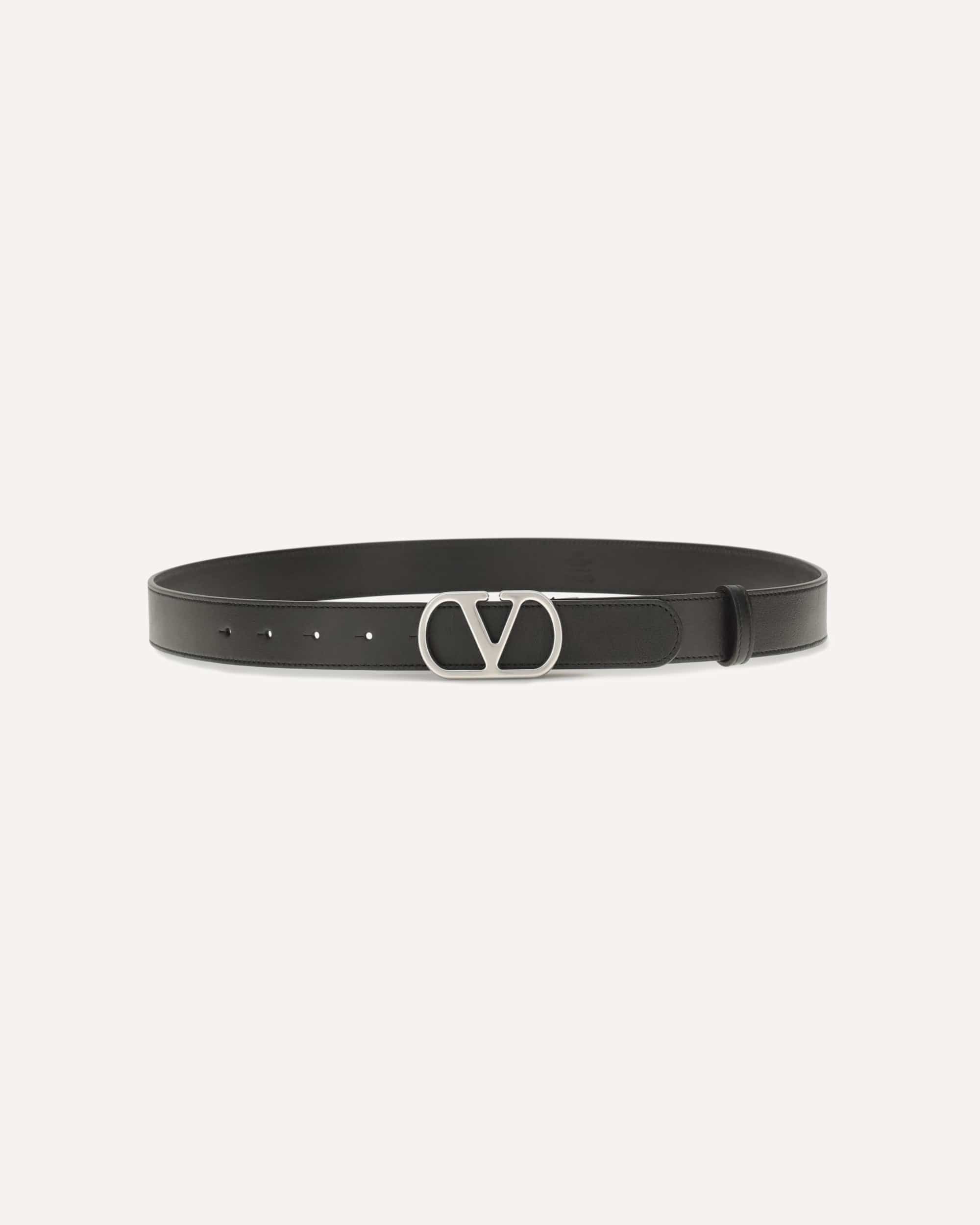 Valentino Garavani Valentino Garavani Vlogo Signature Leather Belt