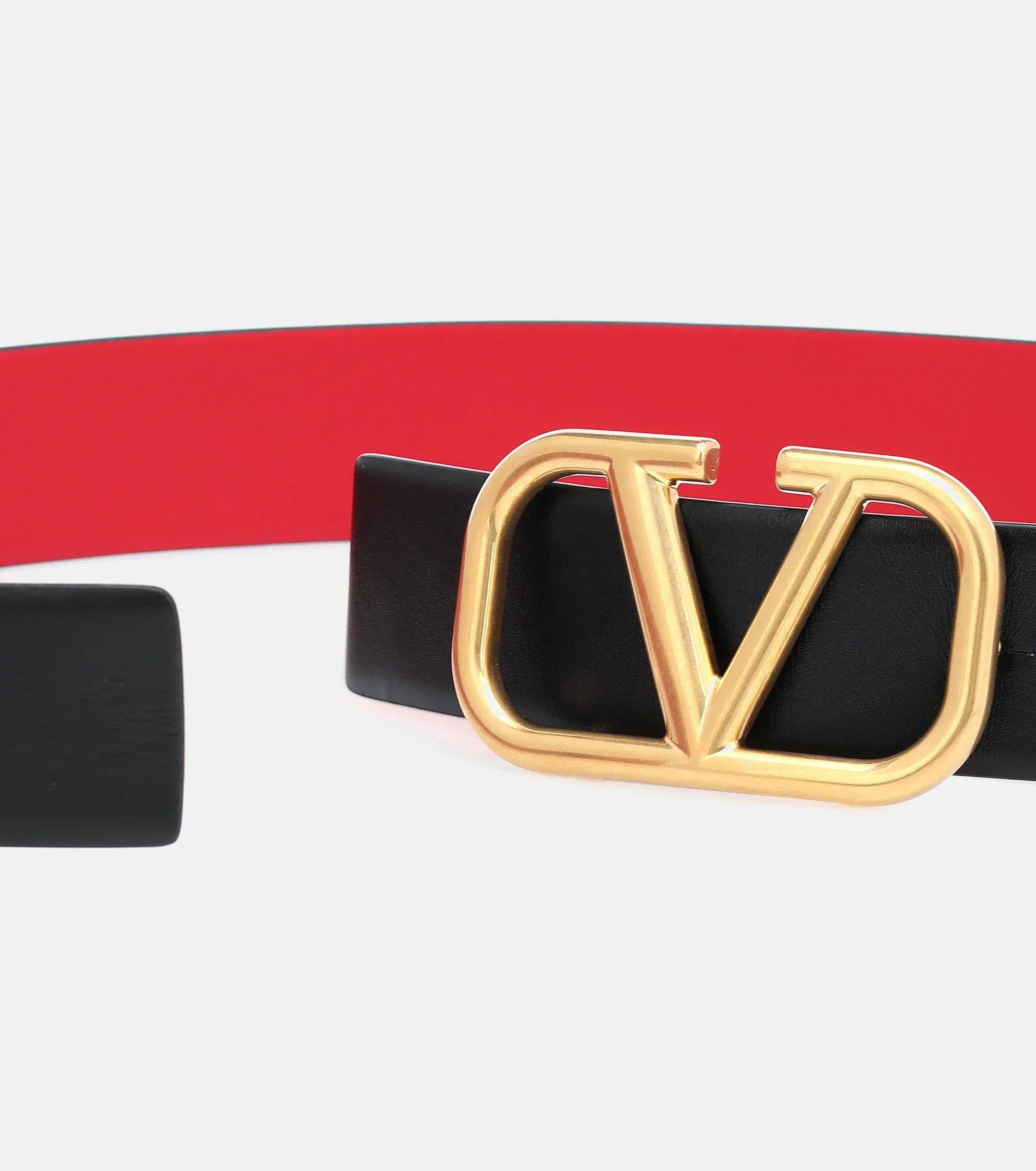 Valentino Garavani VLogo Signature Reversible Leather Belt