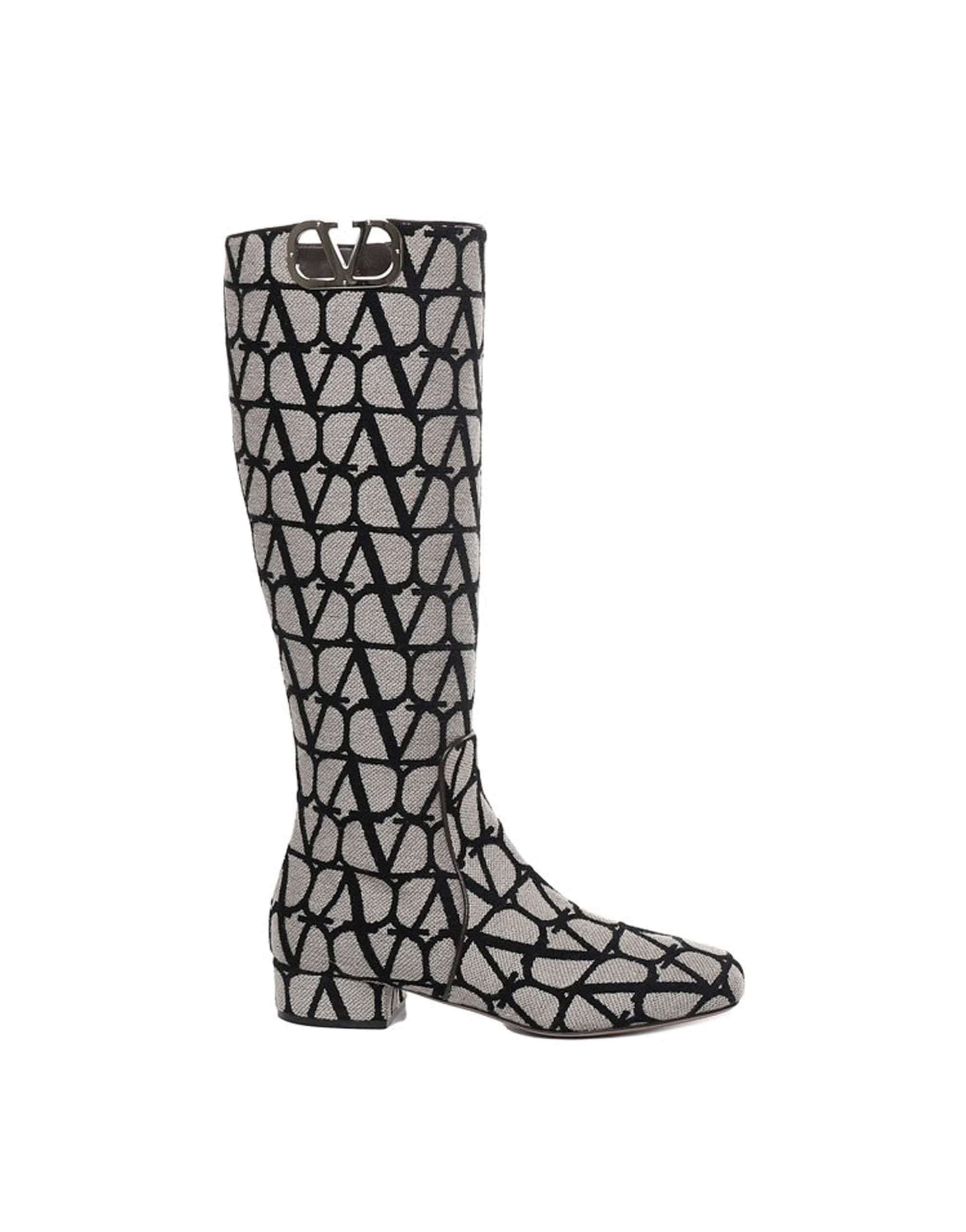Valentino Garavani Vlogo Type Monogram Boots