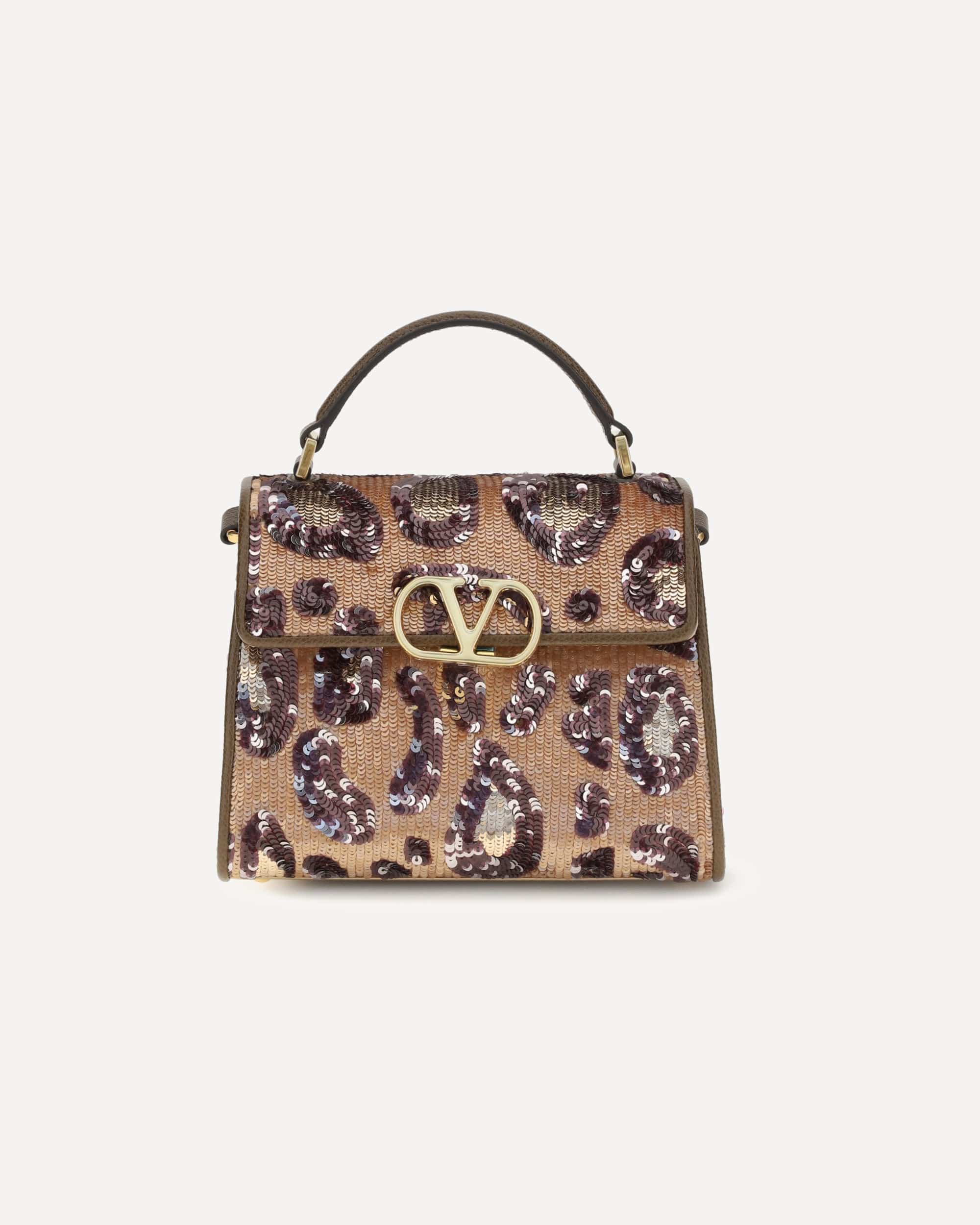 Valentino Garavani Valentino Garavani Vsling Embroidered Animalier Handbag