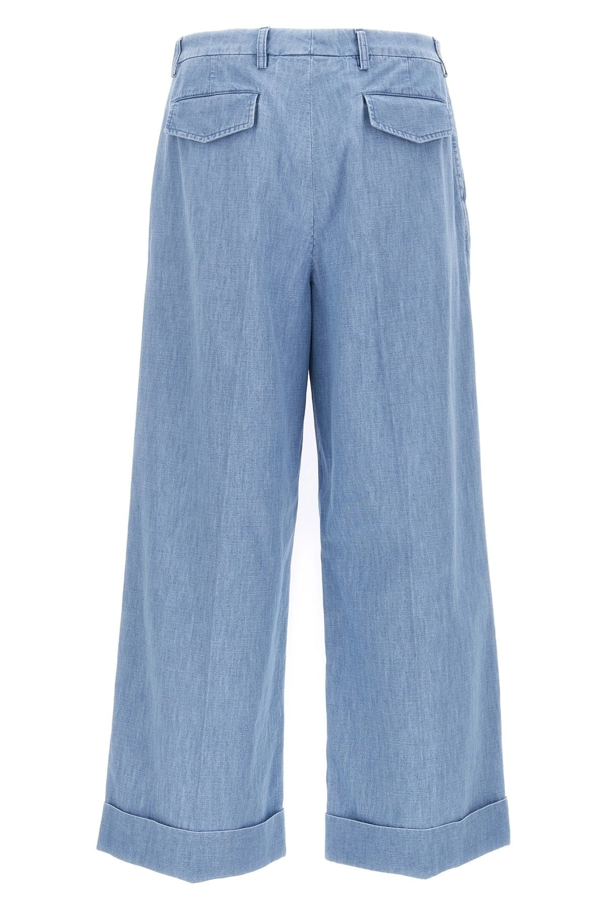 Valentino Garavani Wide-Leg Turn-Up Jeans - alternate view