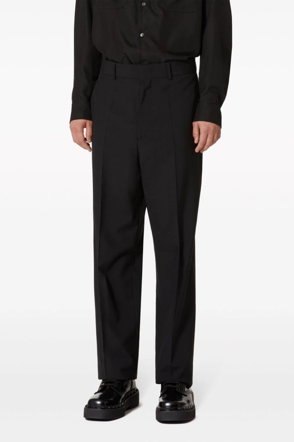 Valentino Garavani Valentino Garavani Wool Carrot Fit Pants