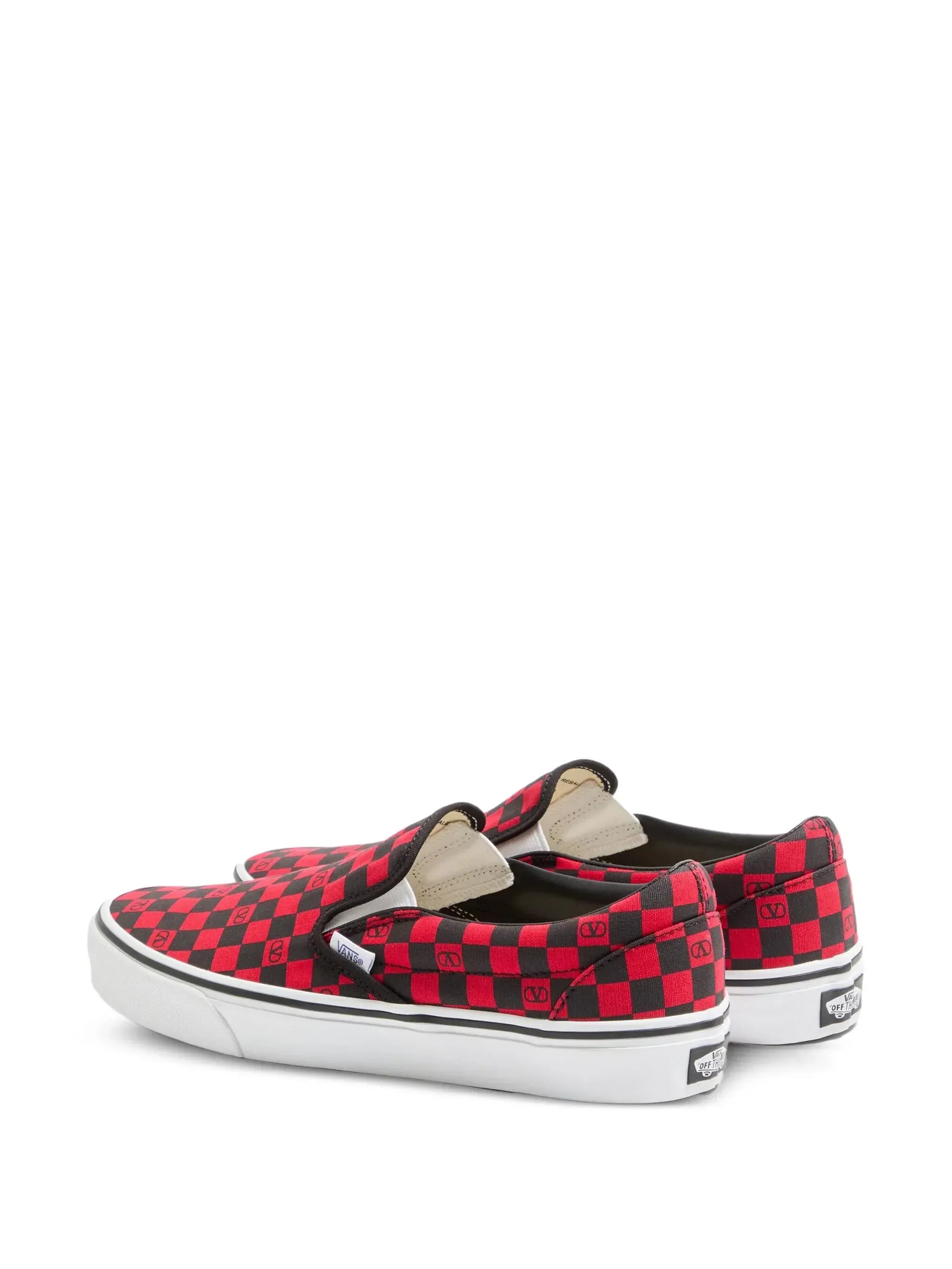 Valentino Garavani X Vans Slip-On VLogo Checkerboard Print Sneakers