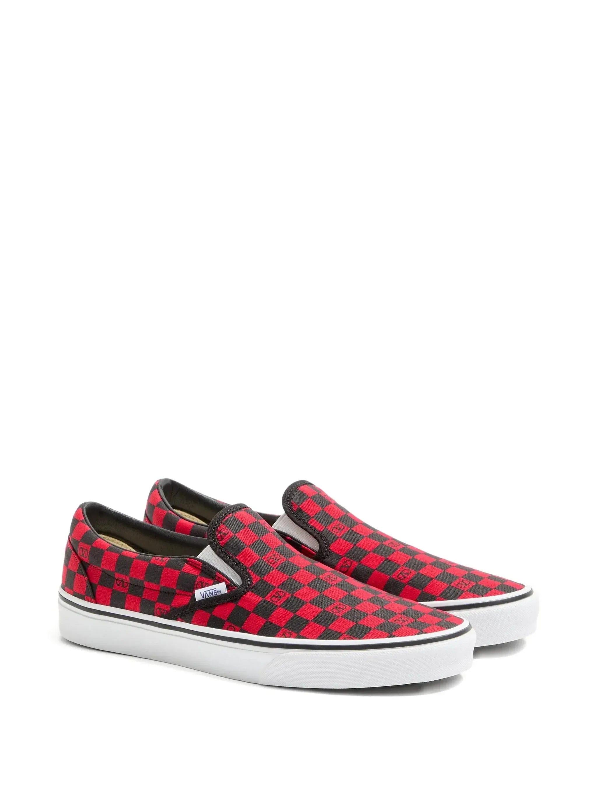 Valentino Garavani X Vans Slip-On VLogo Checkerboard Print Sneakers